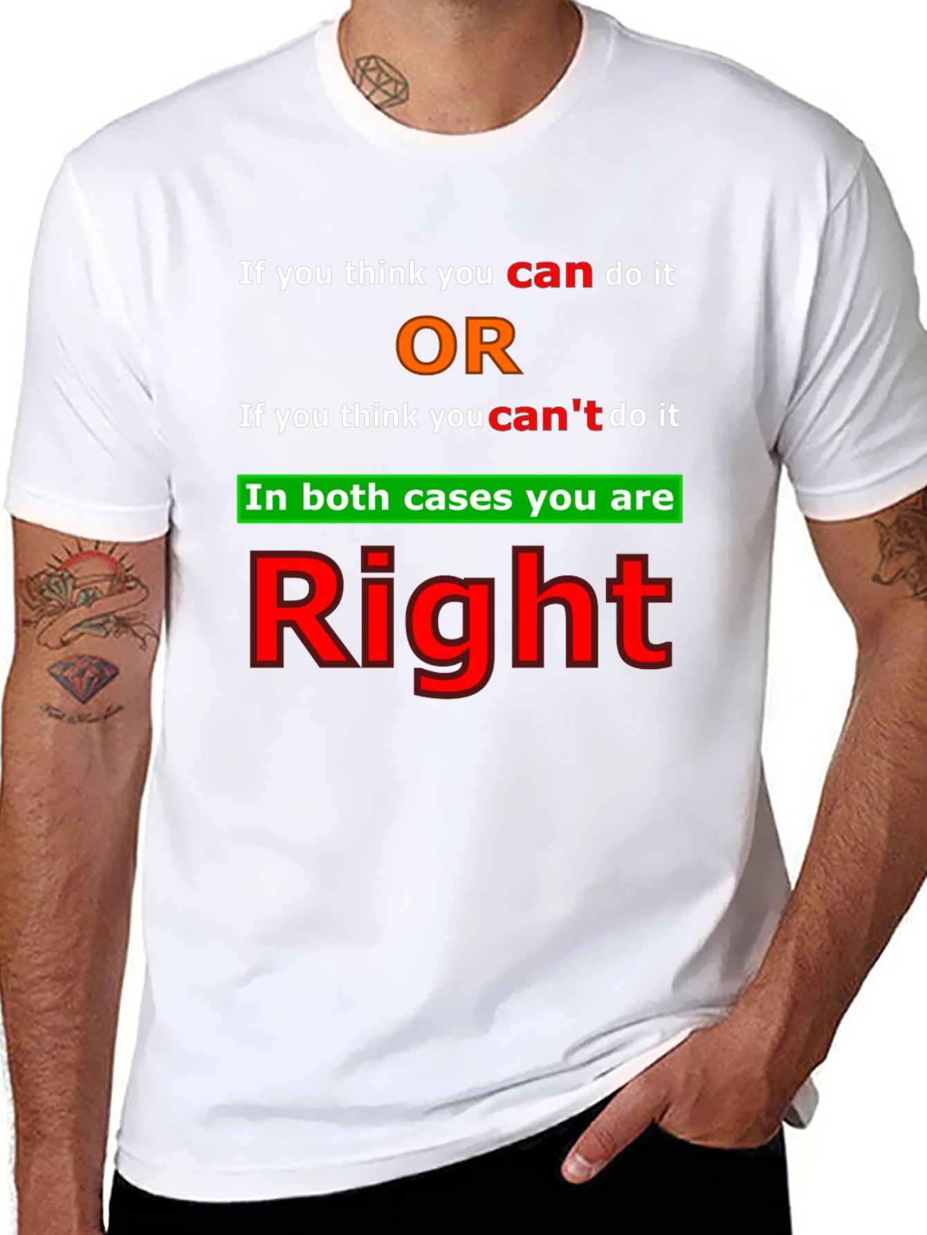 Motivational T-Shirt - Positive Thinking