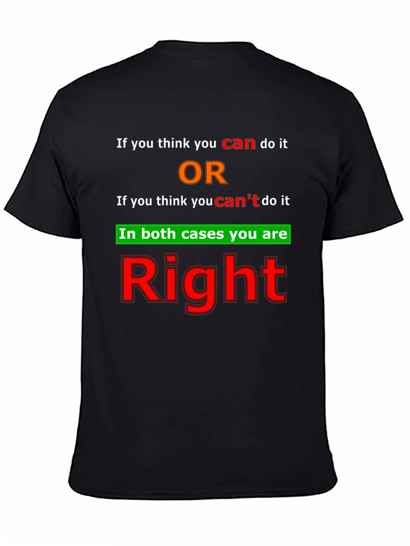 Motivational T-Shirt - Positive Thinking