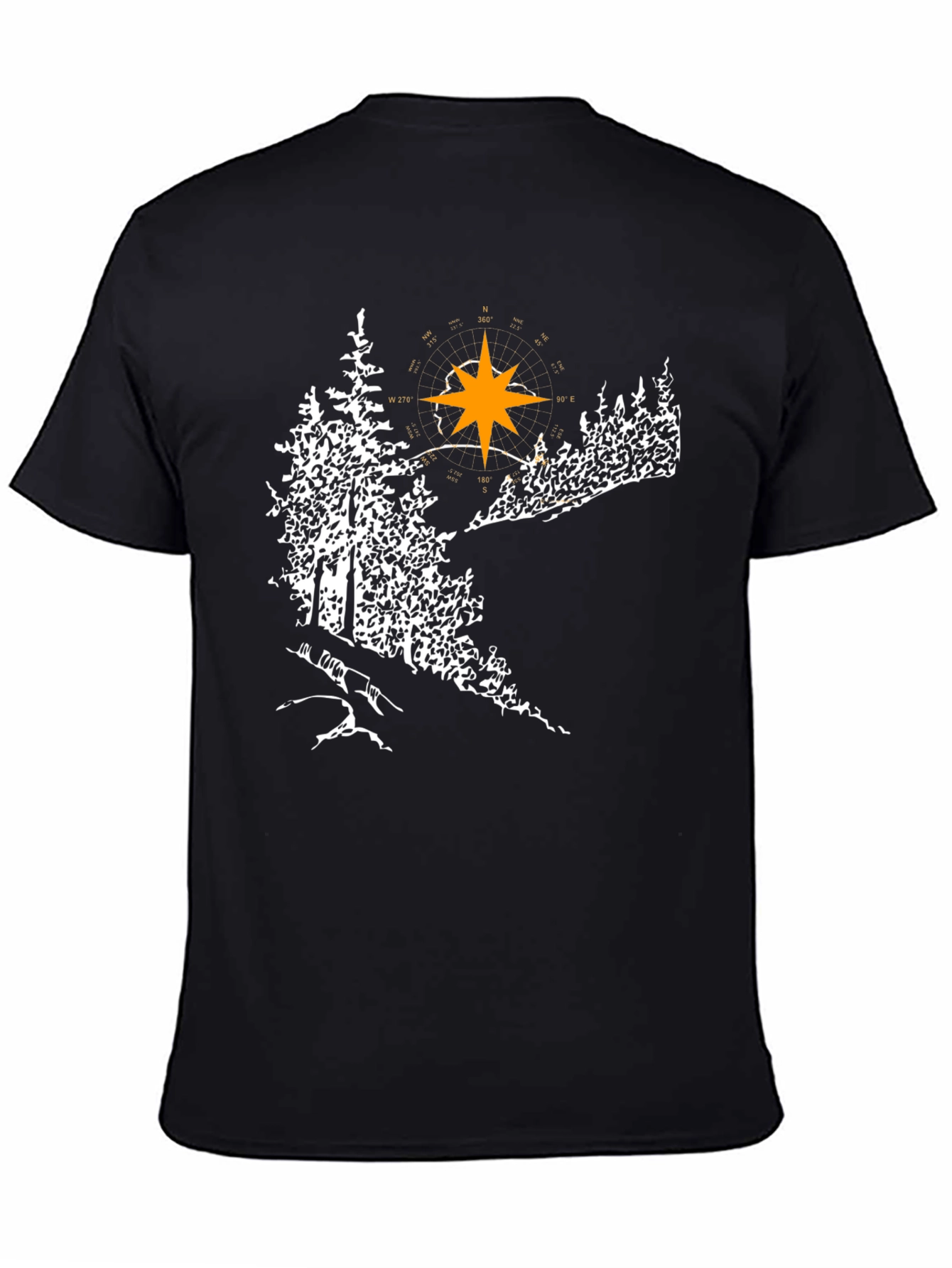 Nature Compass Black T-Shirt