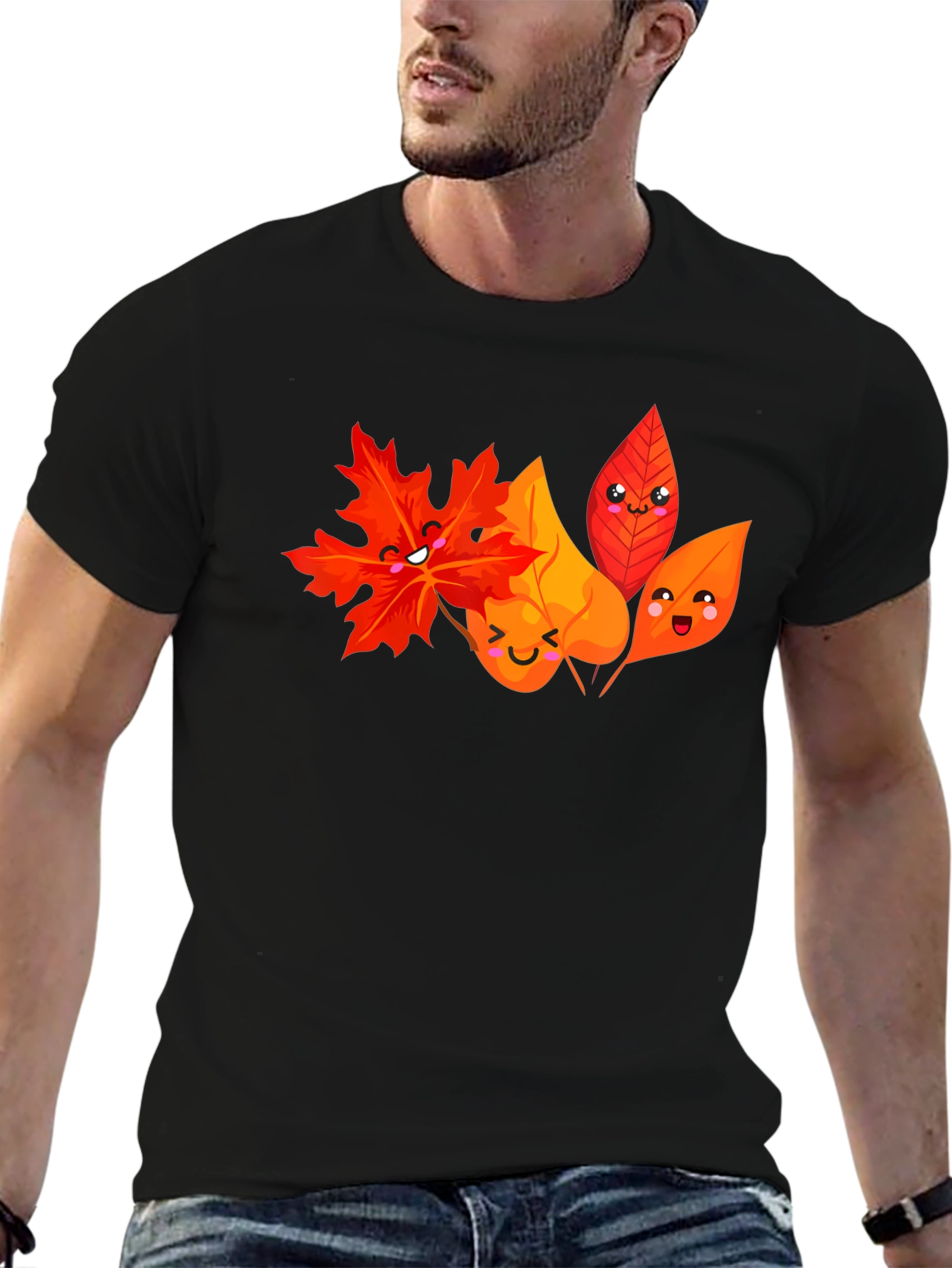Fall Leaves Graphic Tee - Cute Autumn Shirt