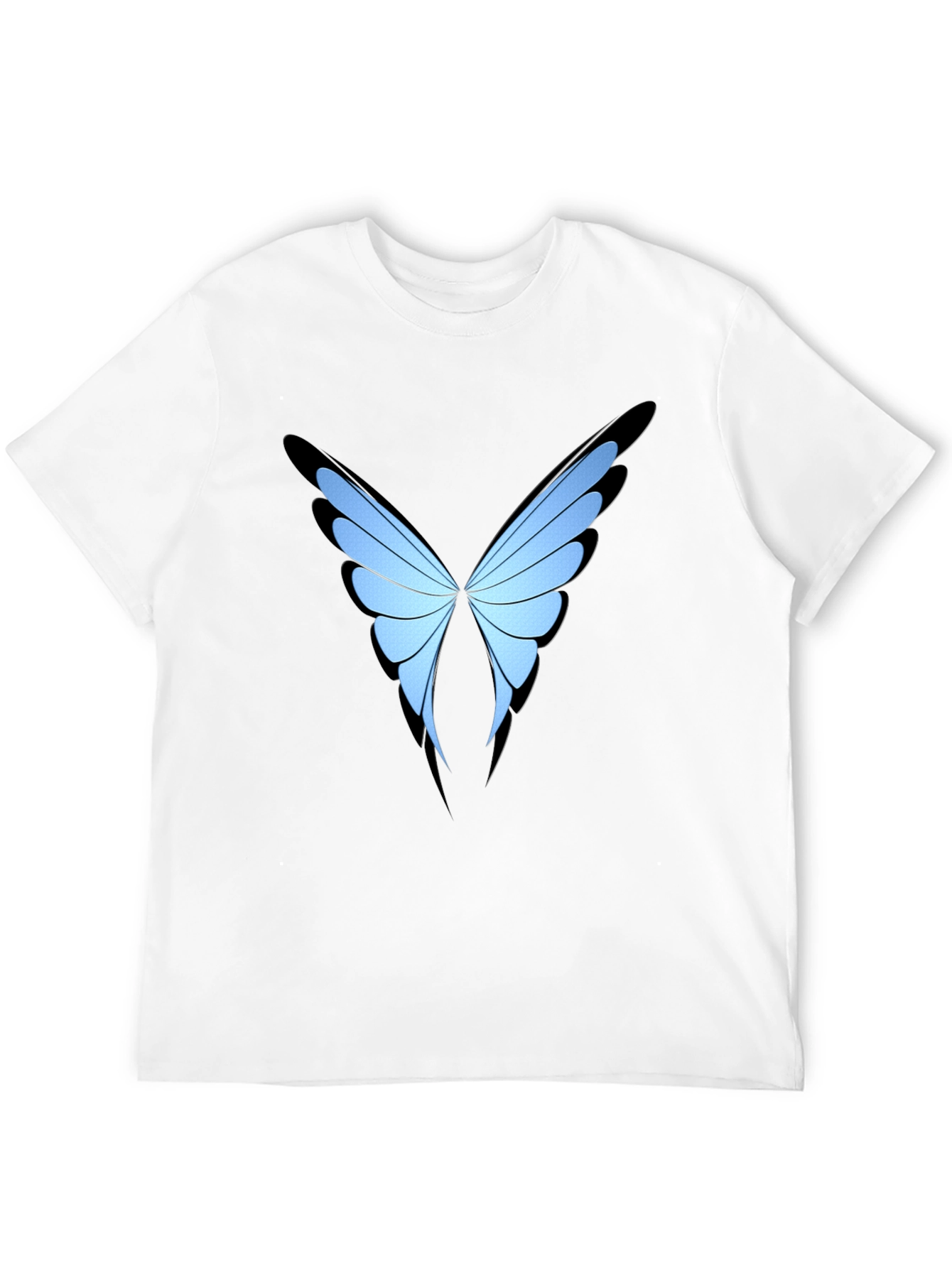 Butterfly Wing Graphic Black T-Shirt
