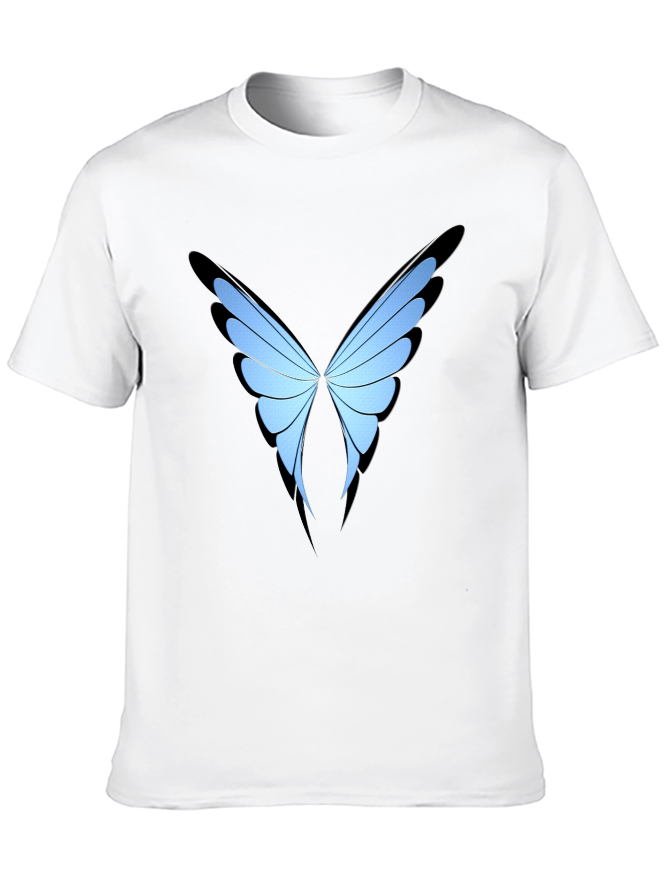 Butterfly Wing Graphic Black T-Shirt