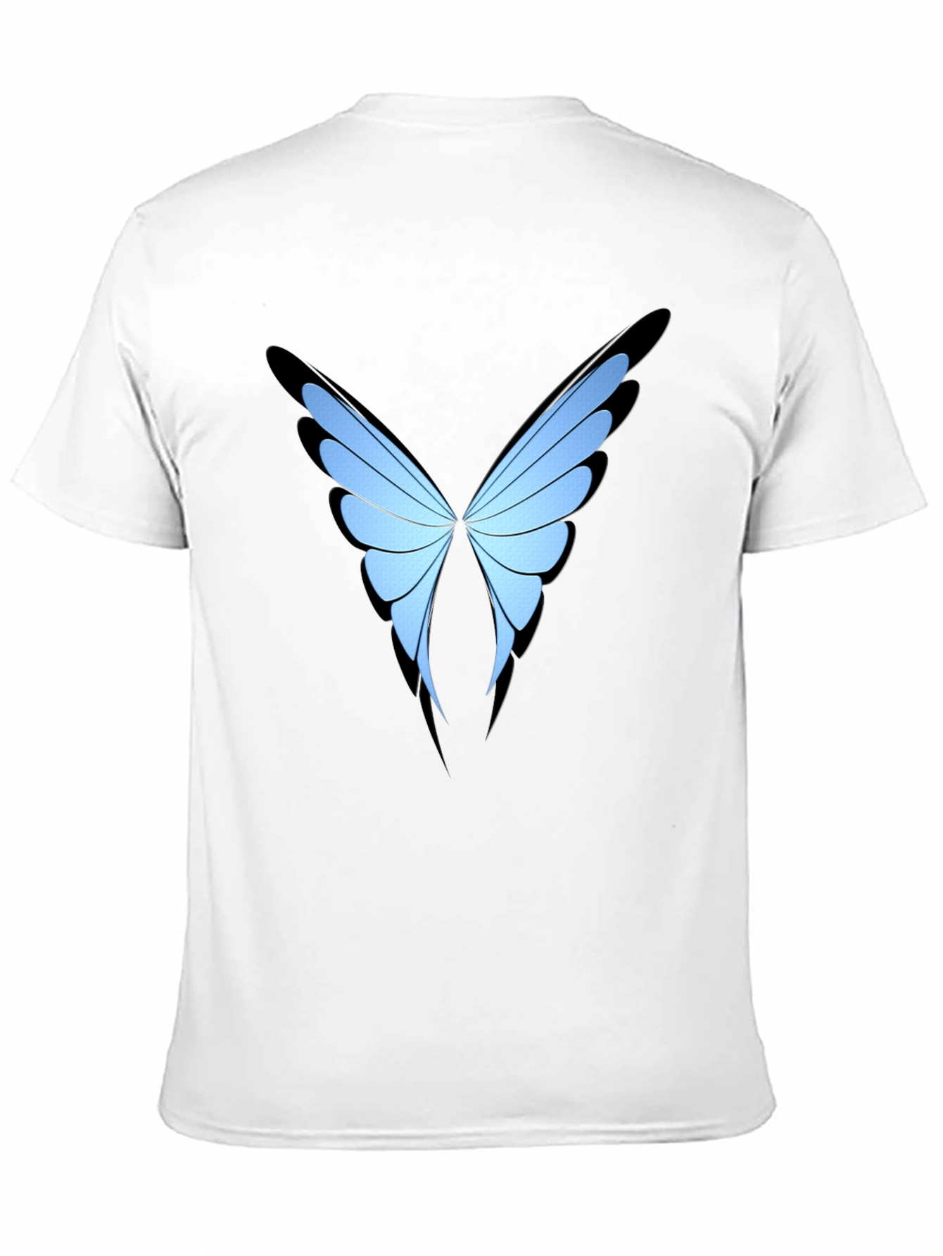 Butterfly Wing Graphic Black T-Shirt