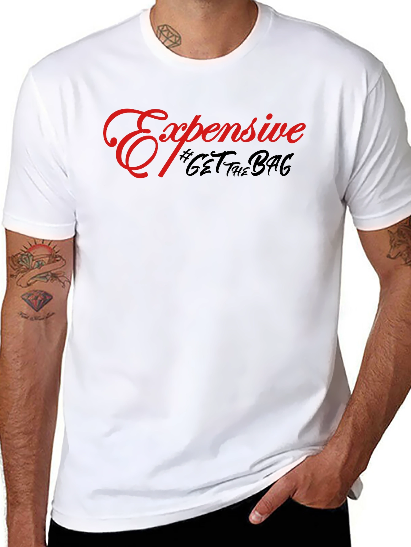 Expensive Get The Bag Black T-Shirt