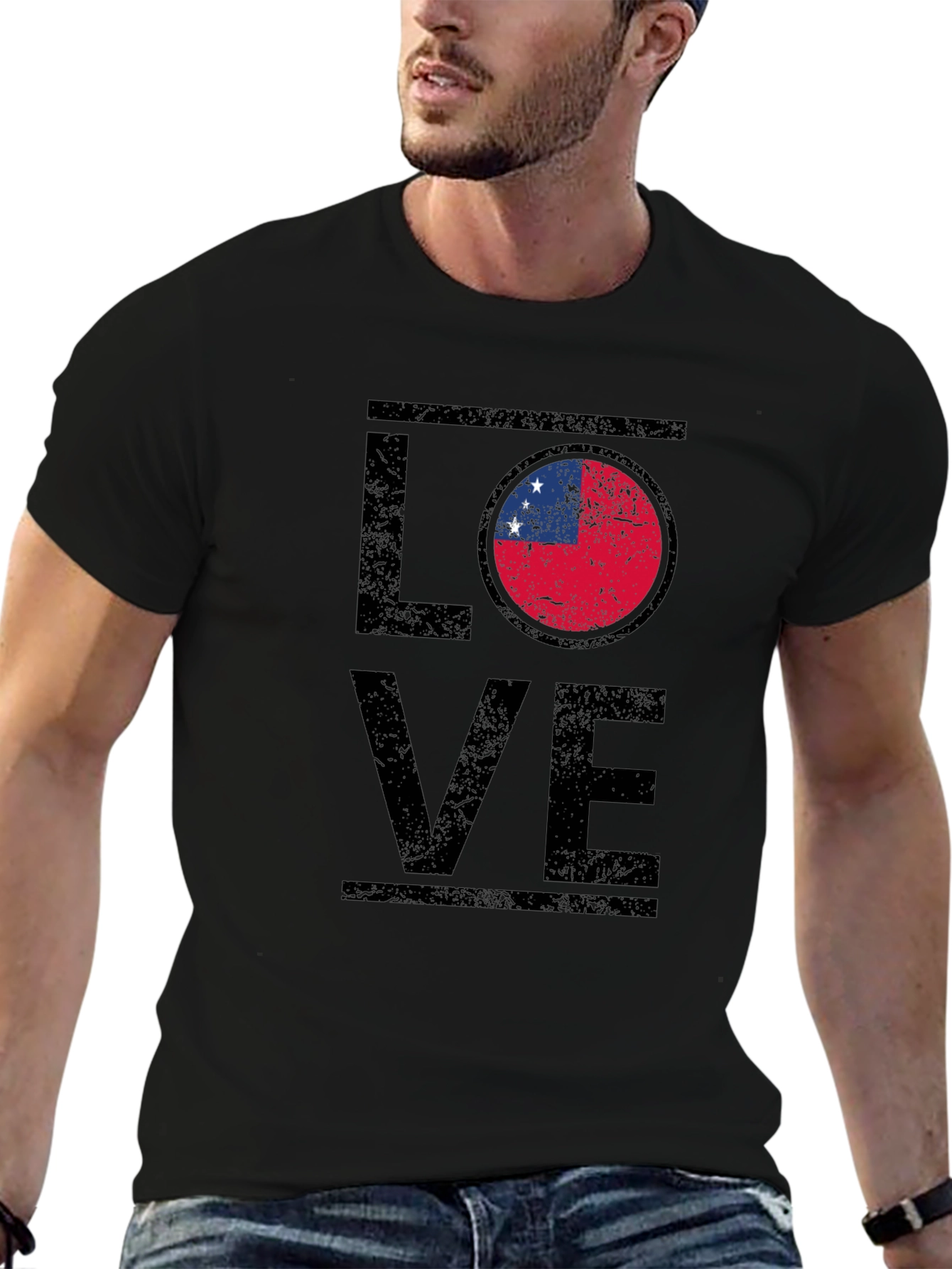 Samoa Flag Love T-Shirt