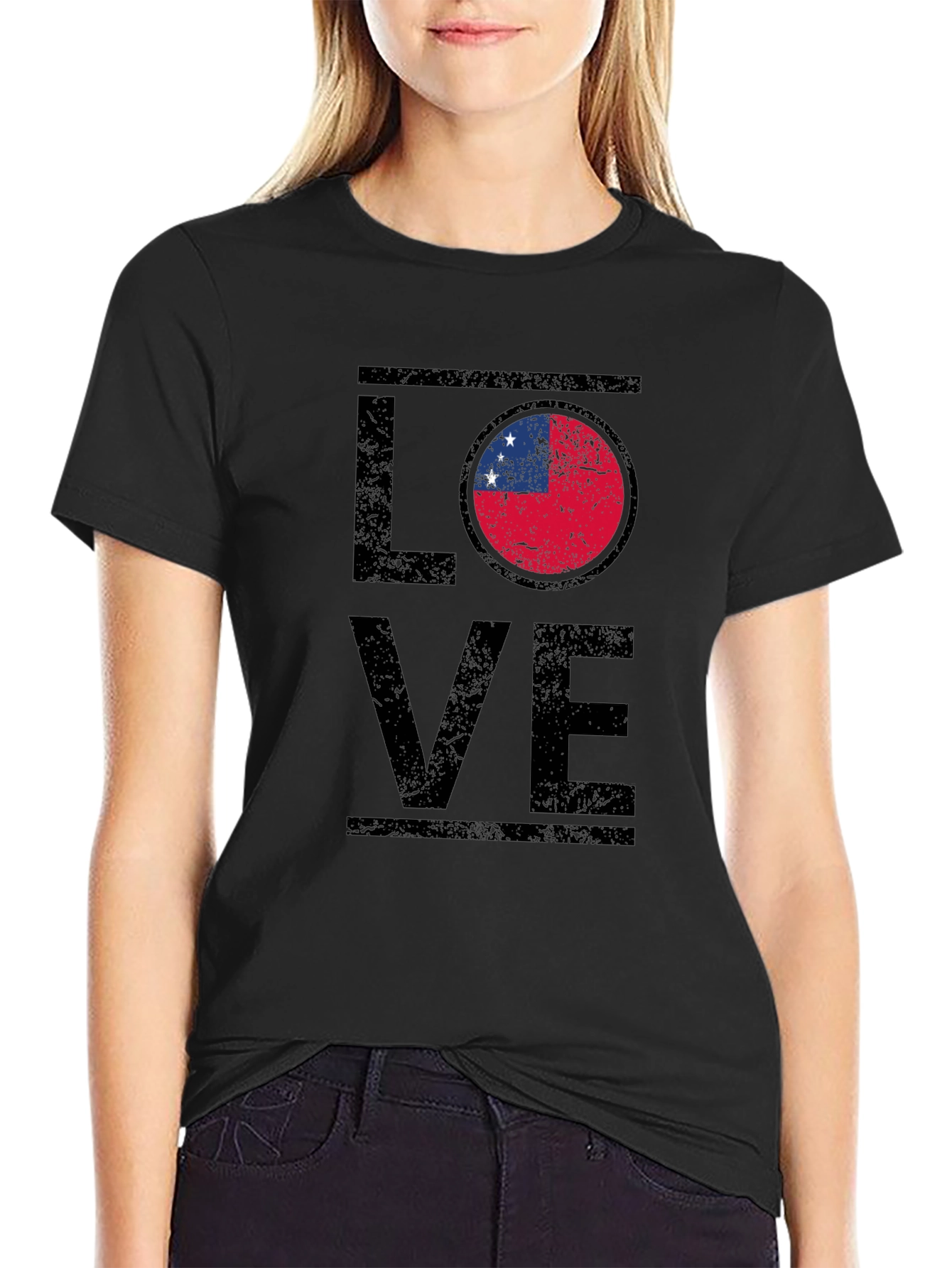 Samoa Flag Love T-Shirt