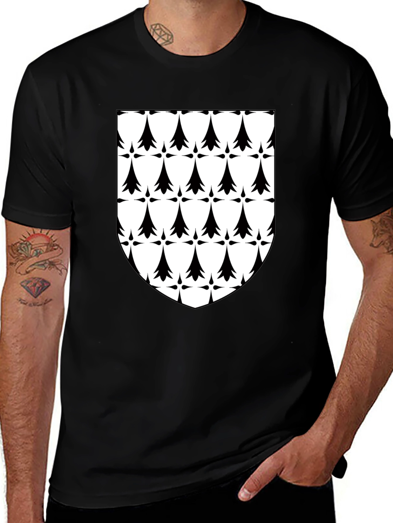Breton Ermine T-Shirt - Black
