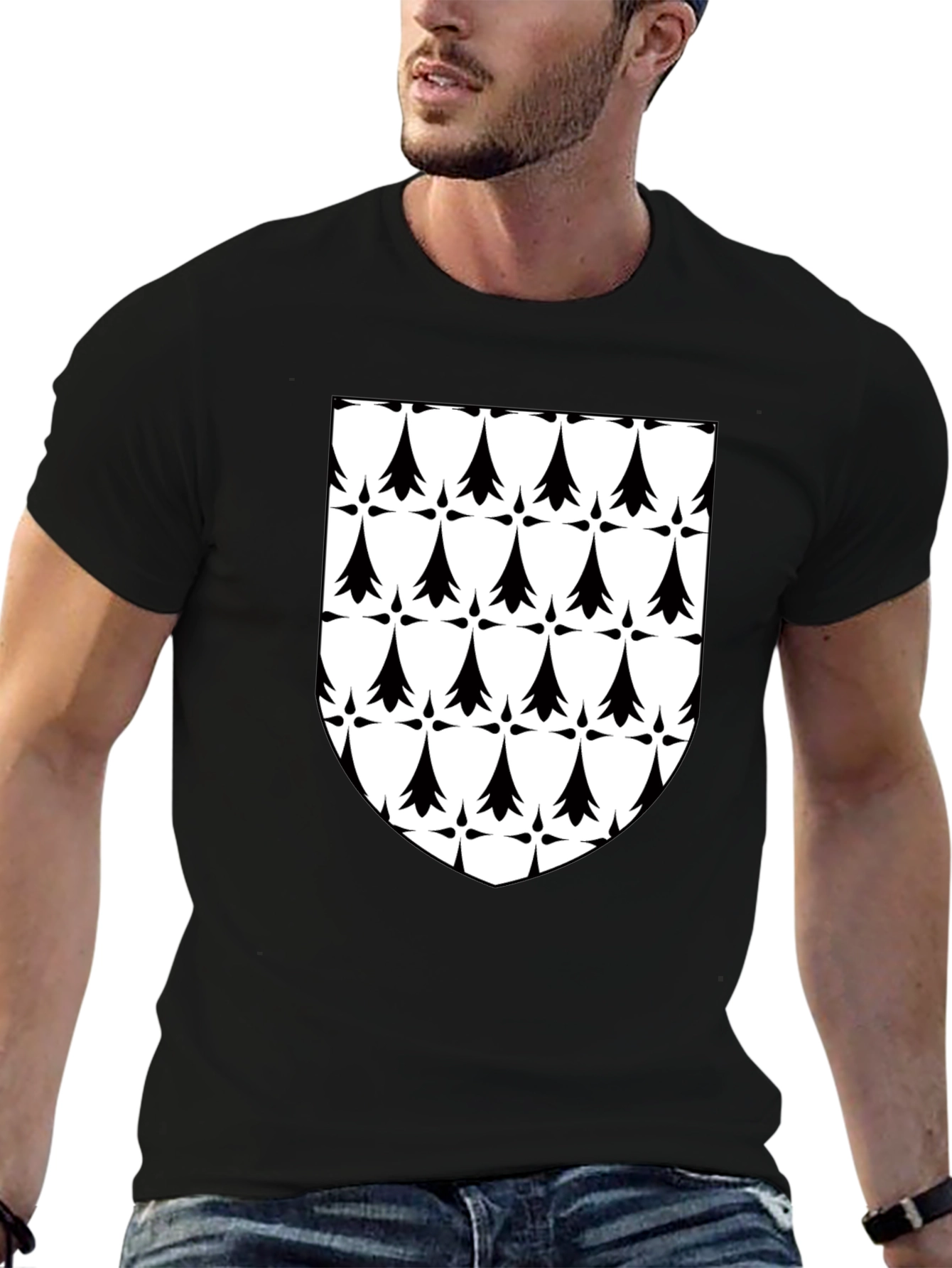 Breton Ermine T-Shirt - Black