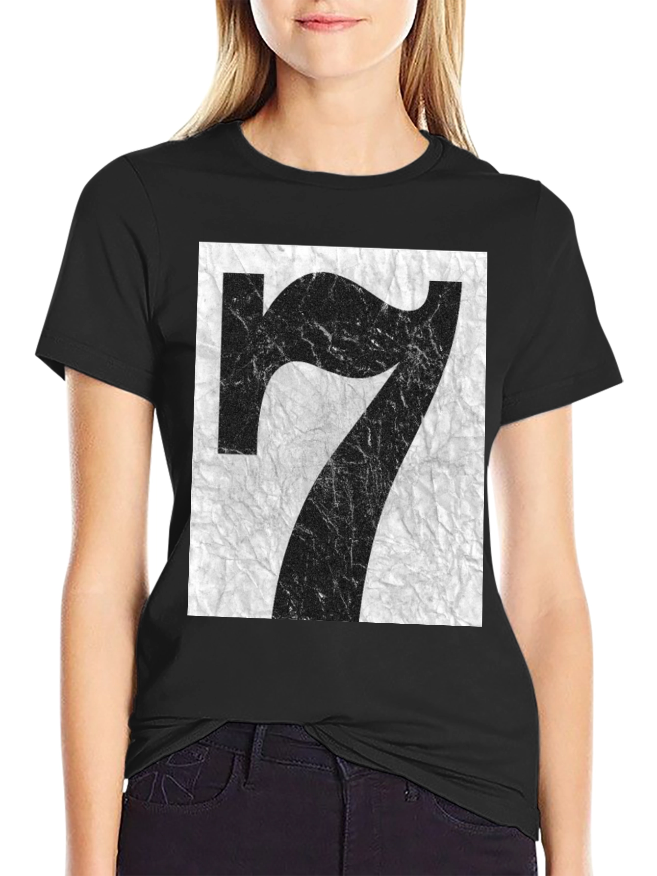 Abstract Number 7 Graphic Tee