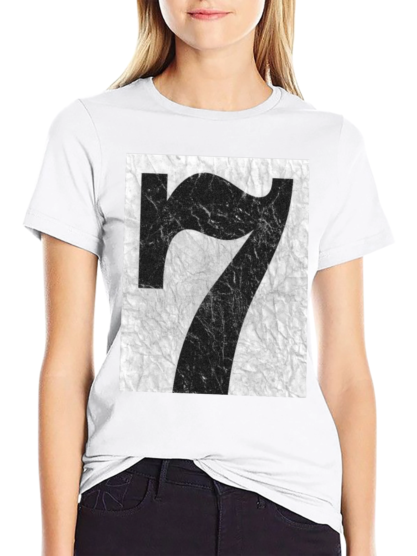 Abstract Number 7 Graphic Tee