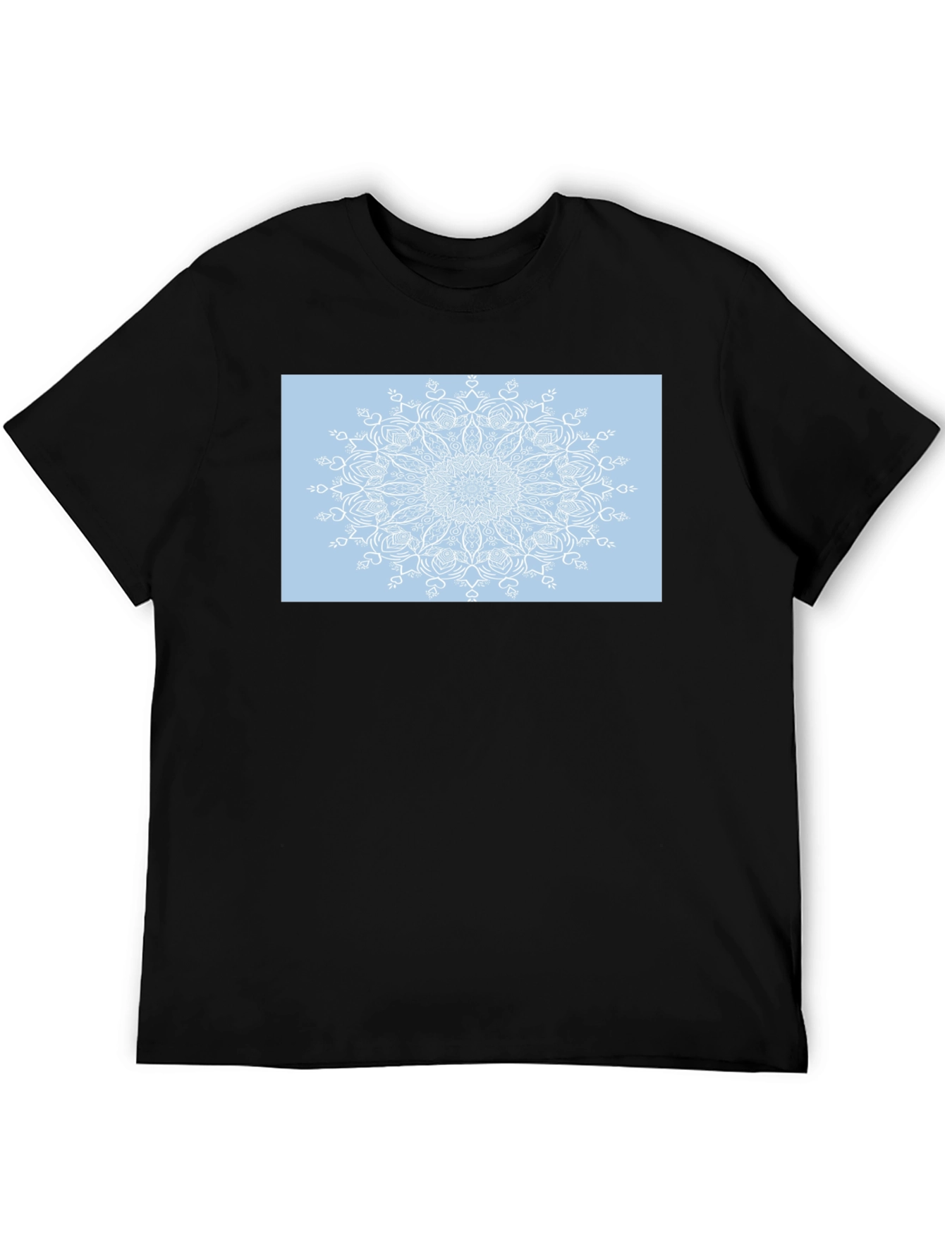 Mandala Graphic Print Black T-Shirt
