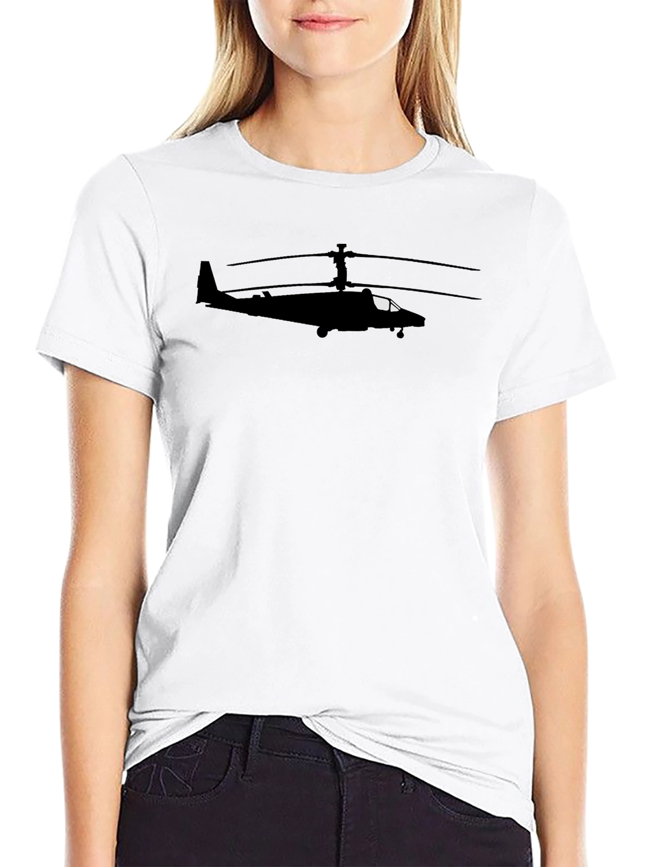 Stealth Helicopter Silhouette T-Shirt