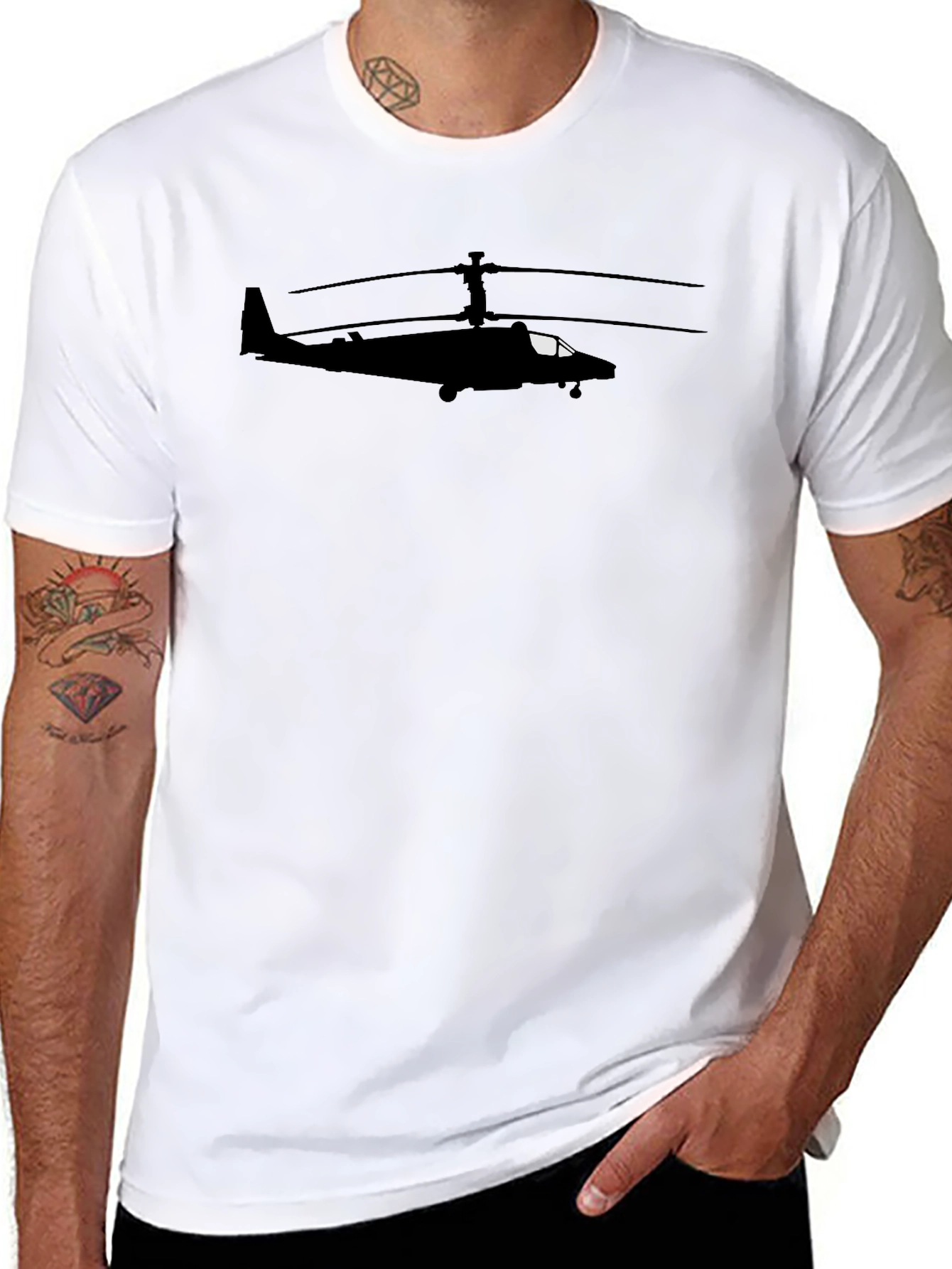 Stealth Helicopter Silhouette T-Shirt