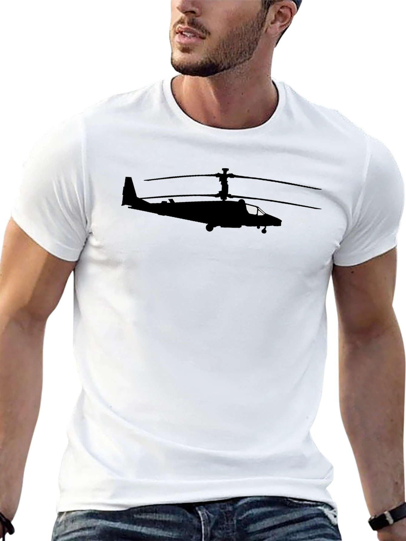 Stealth Helicopter Silhouette T-Shirt