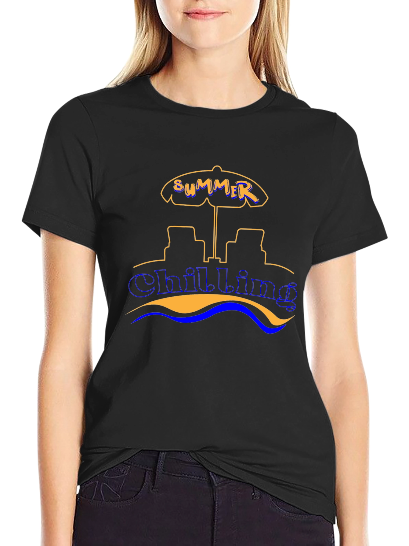 Summer Chilling Graphic Tee - Beach Vibes