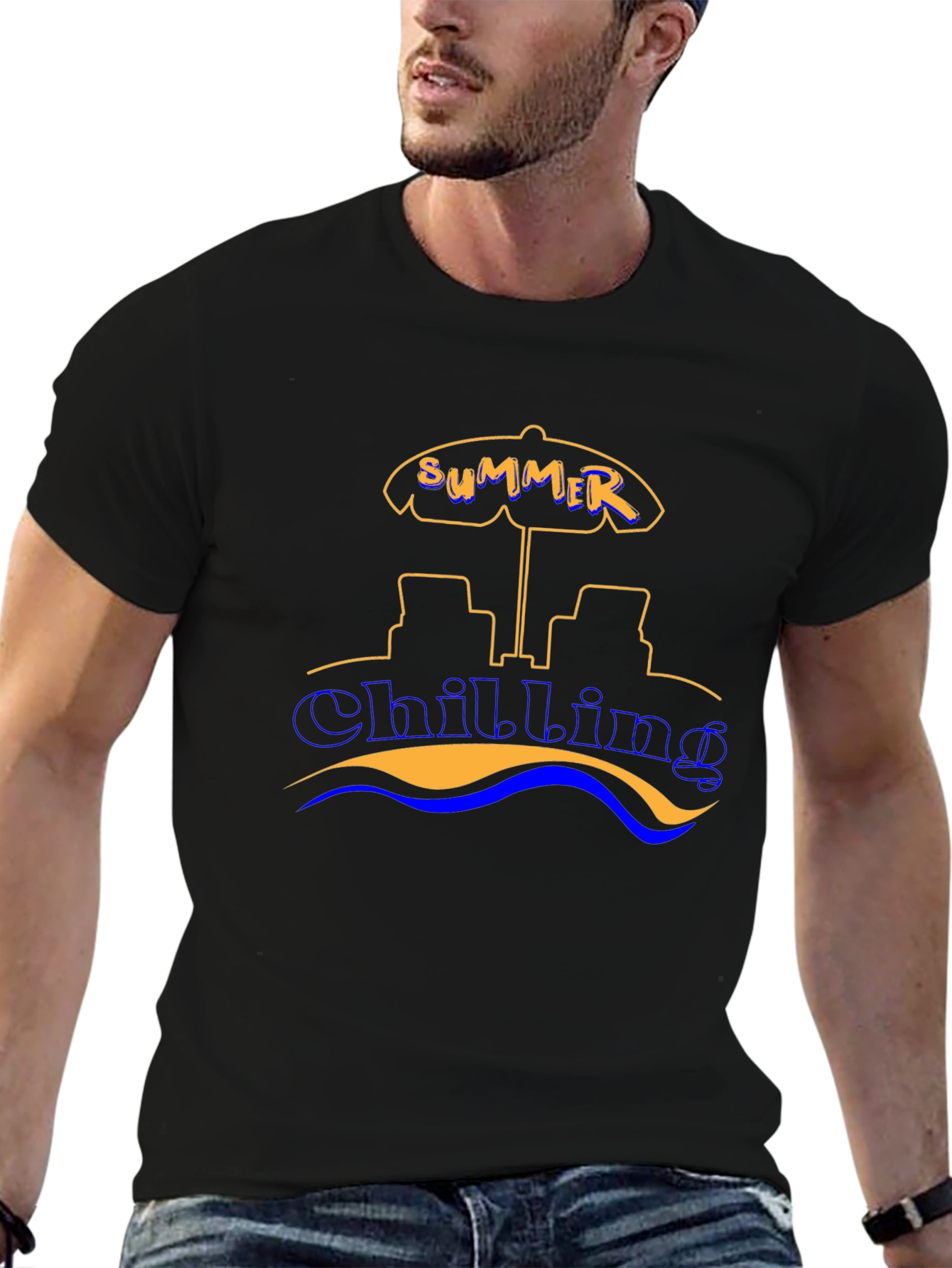 Summer Chilling Graphic Tee - Beach Vibes
