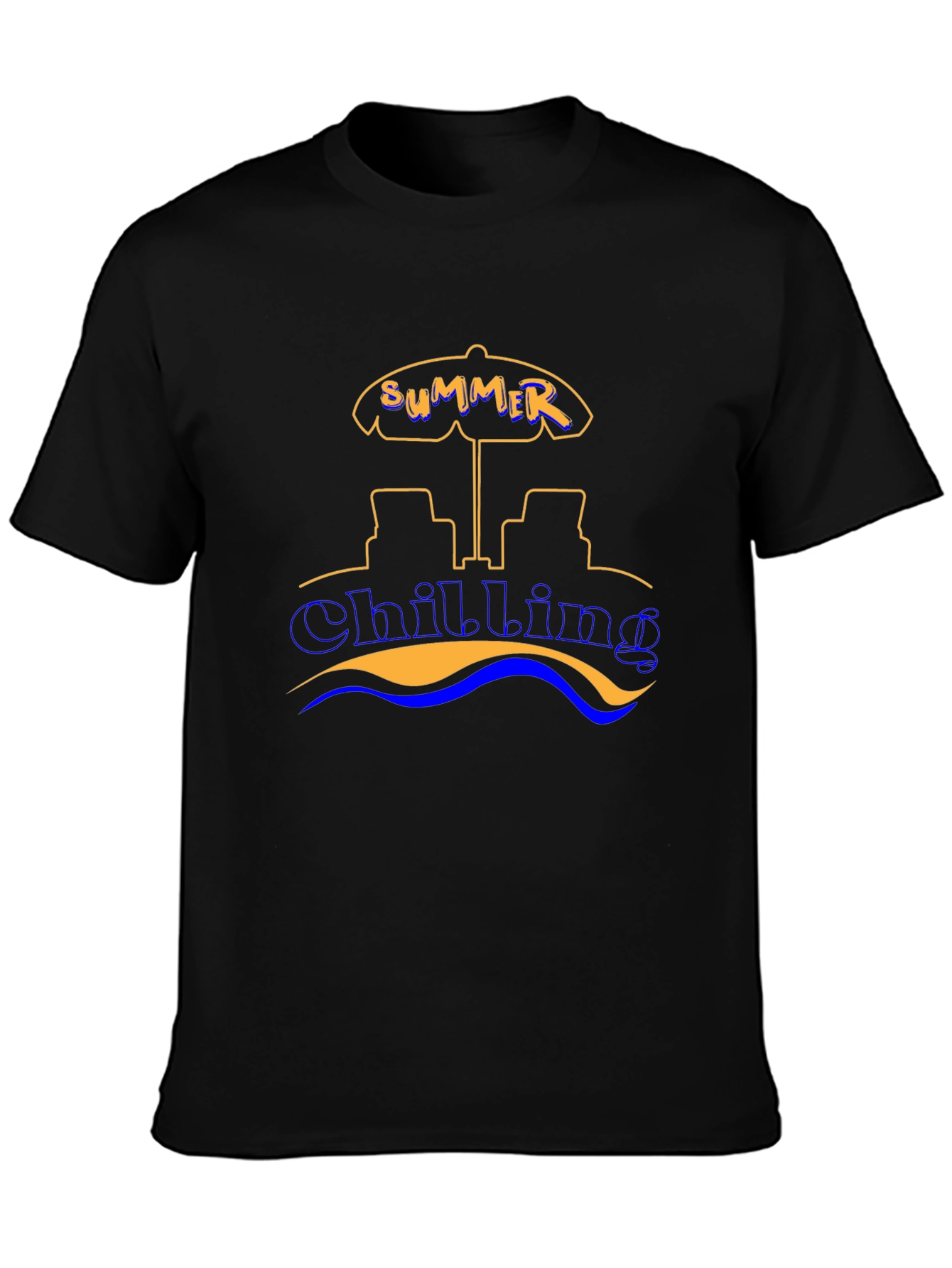 Summer Chilling Graphic Tee - Beach Vibes