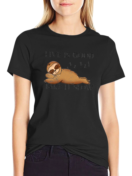 Live is Good Sloth Graphic Tee