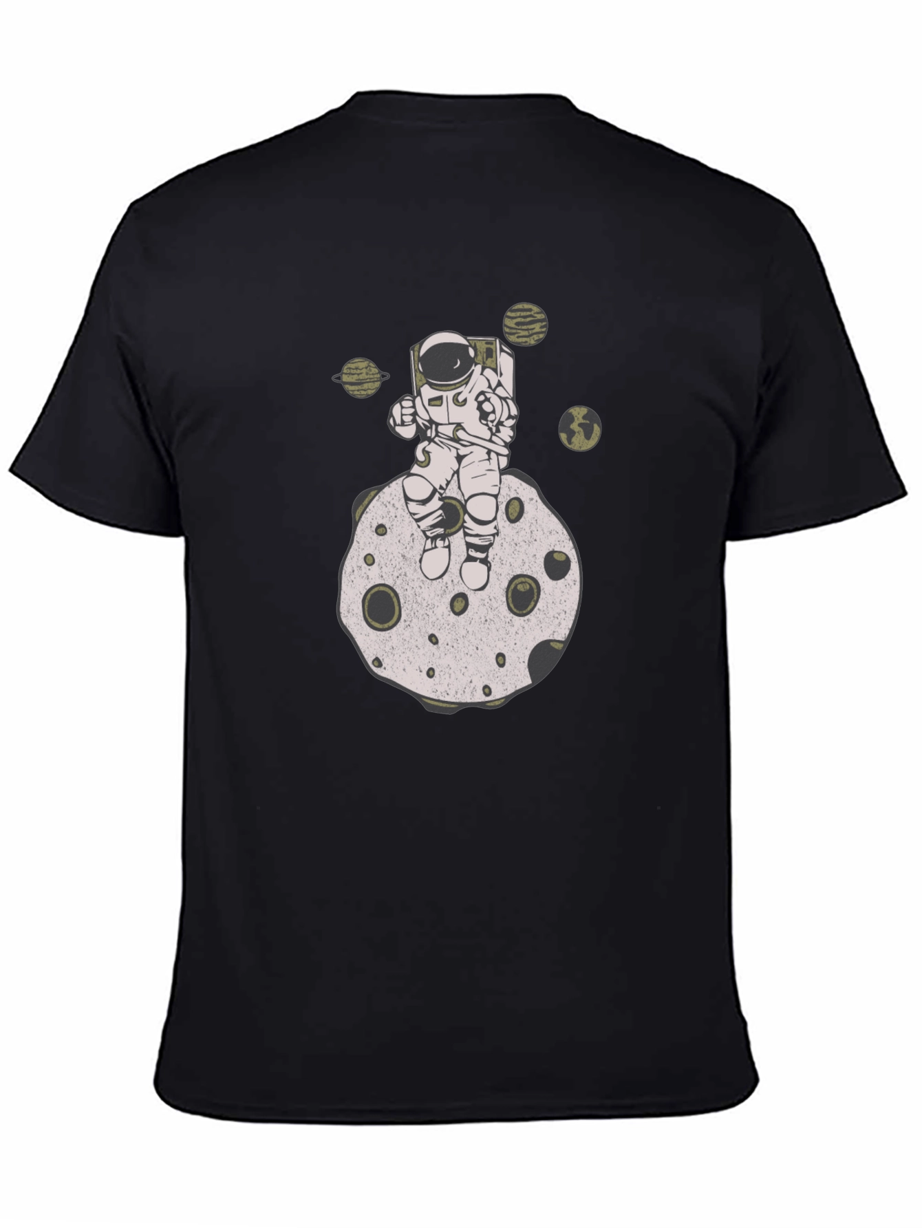 Astronaut on Moon Graphic T-Shirt - Relaxed Fit