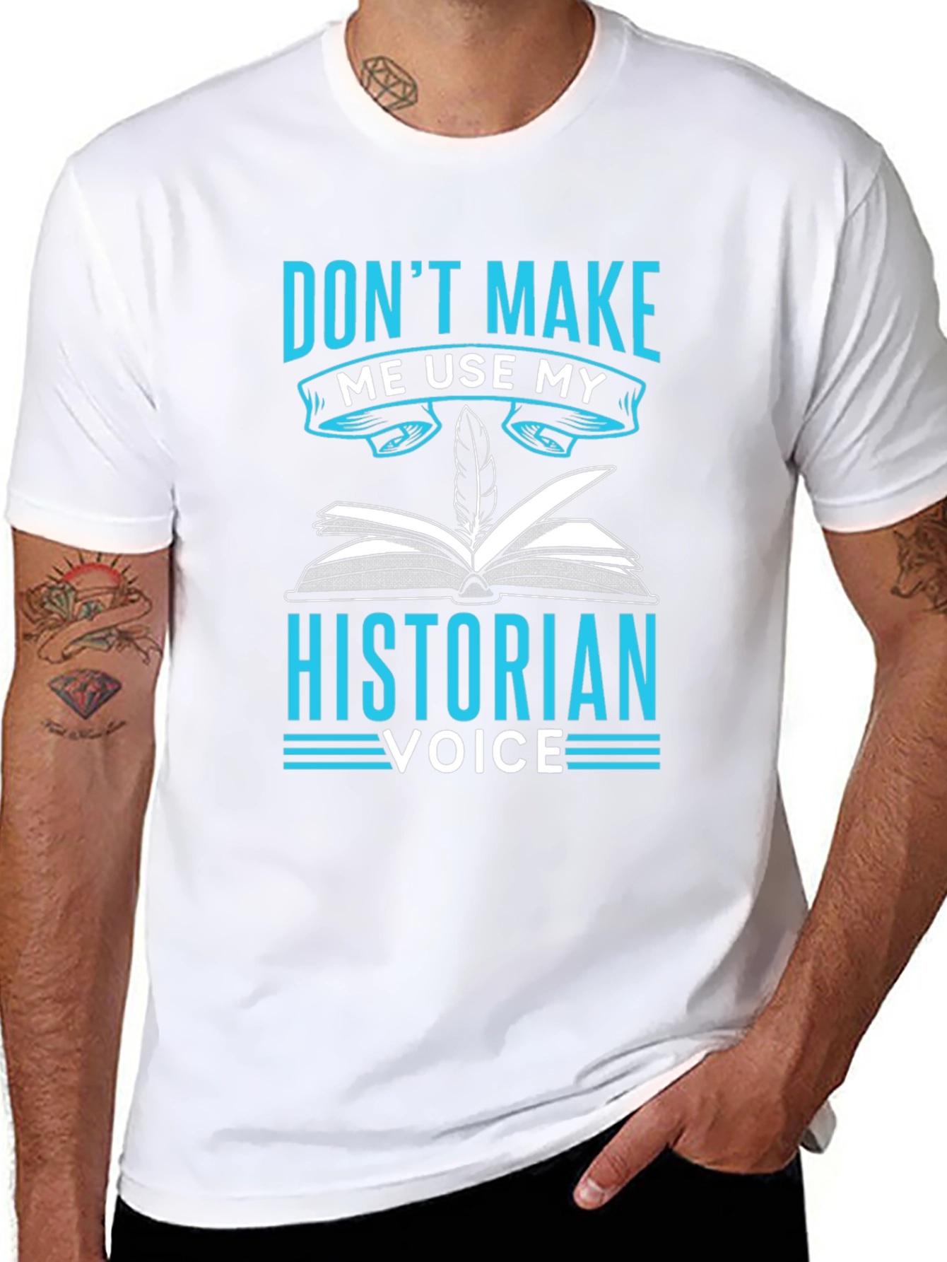 Historian Voice Graphic Tee - Soft Cotton Blend