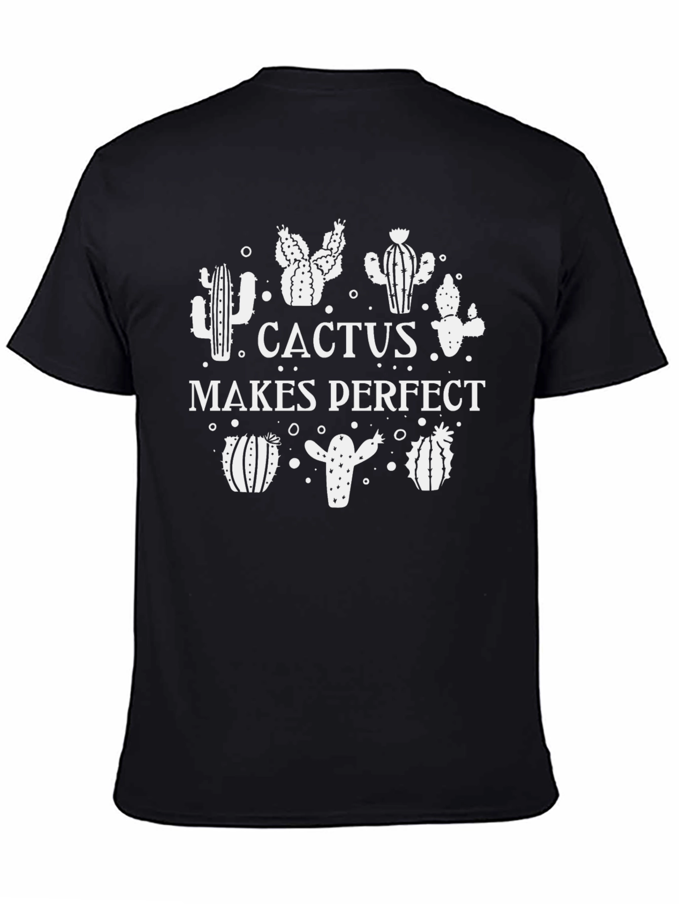 Cactus Makes Perfect Black T-Shirt