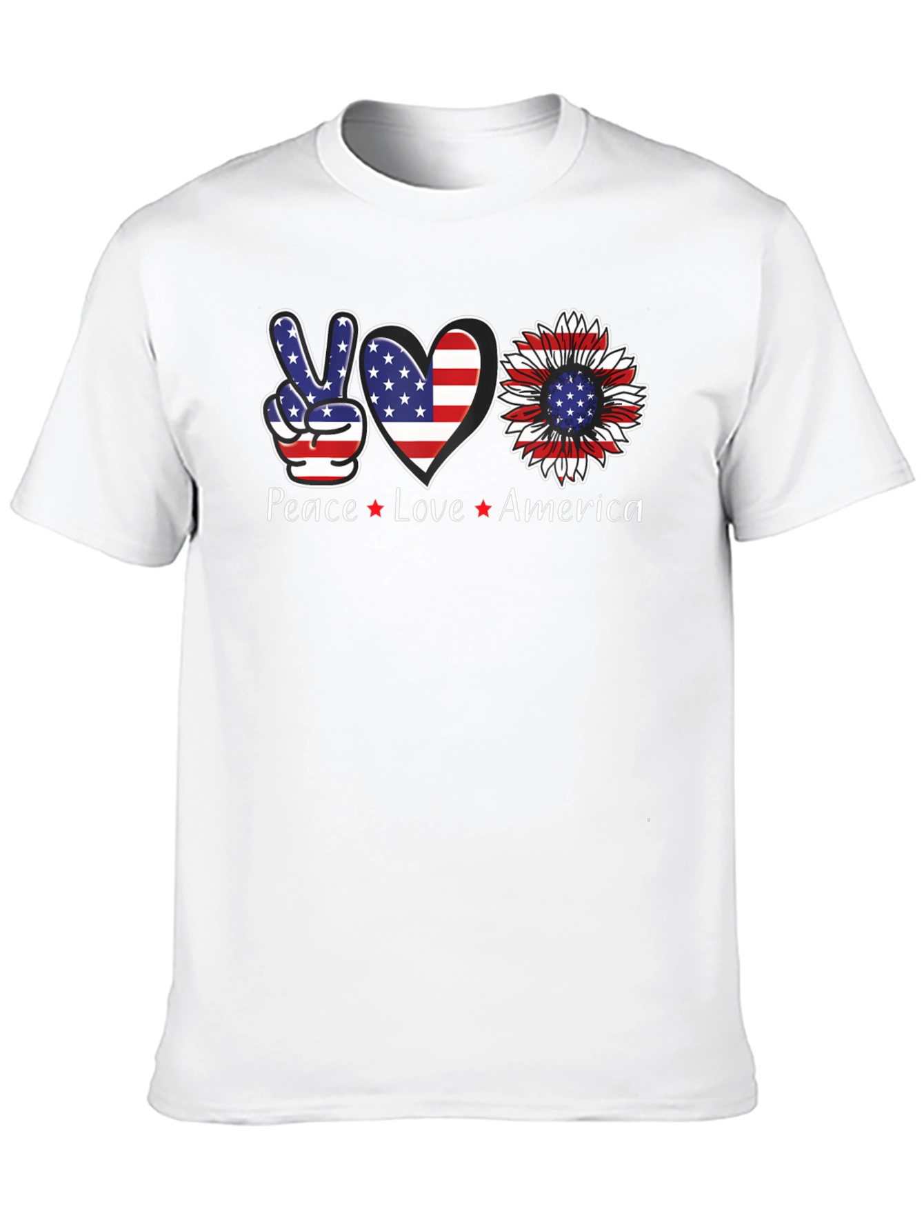 Peace Love America Graphic Tee