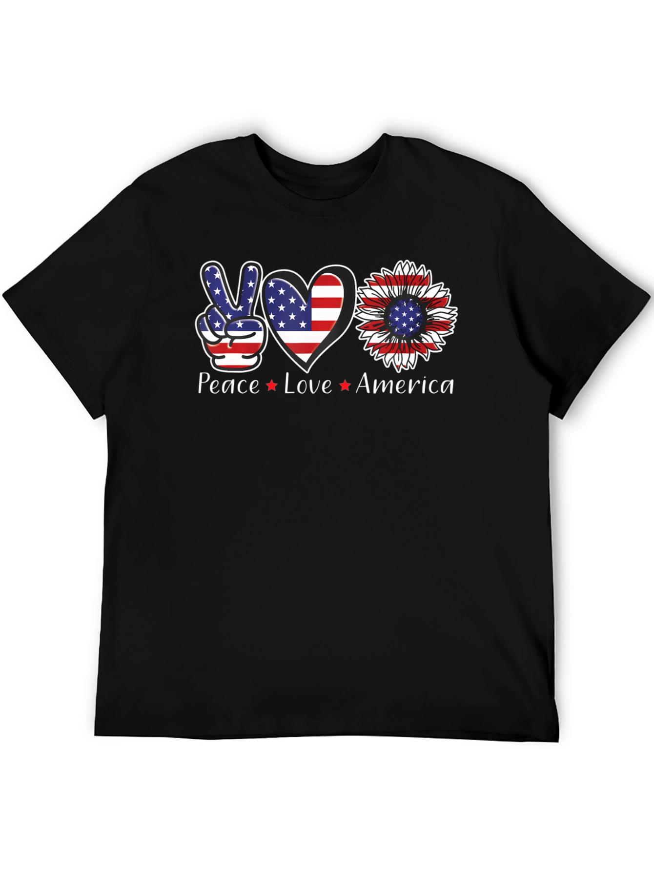 Peace Love America Graphic Tee