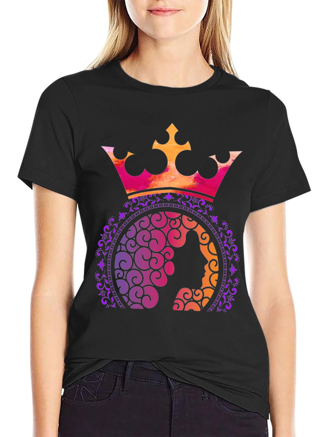 Queen Crown Graphic T-Shirt - Stylish Tee