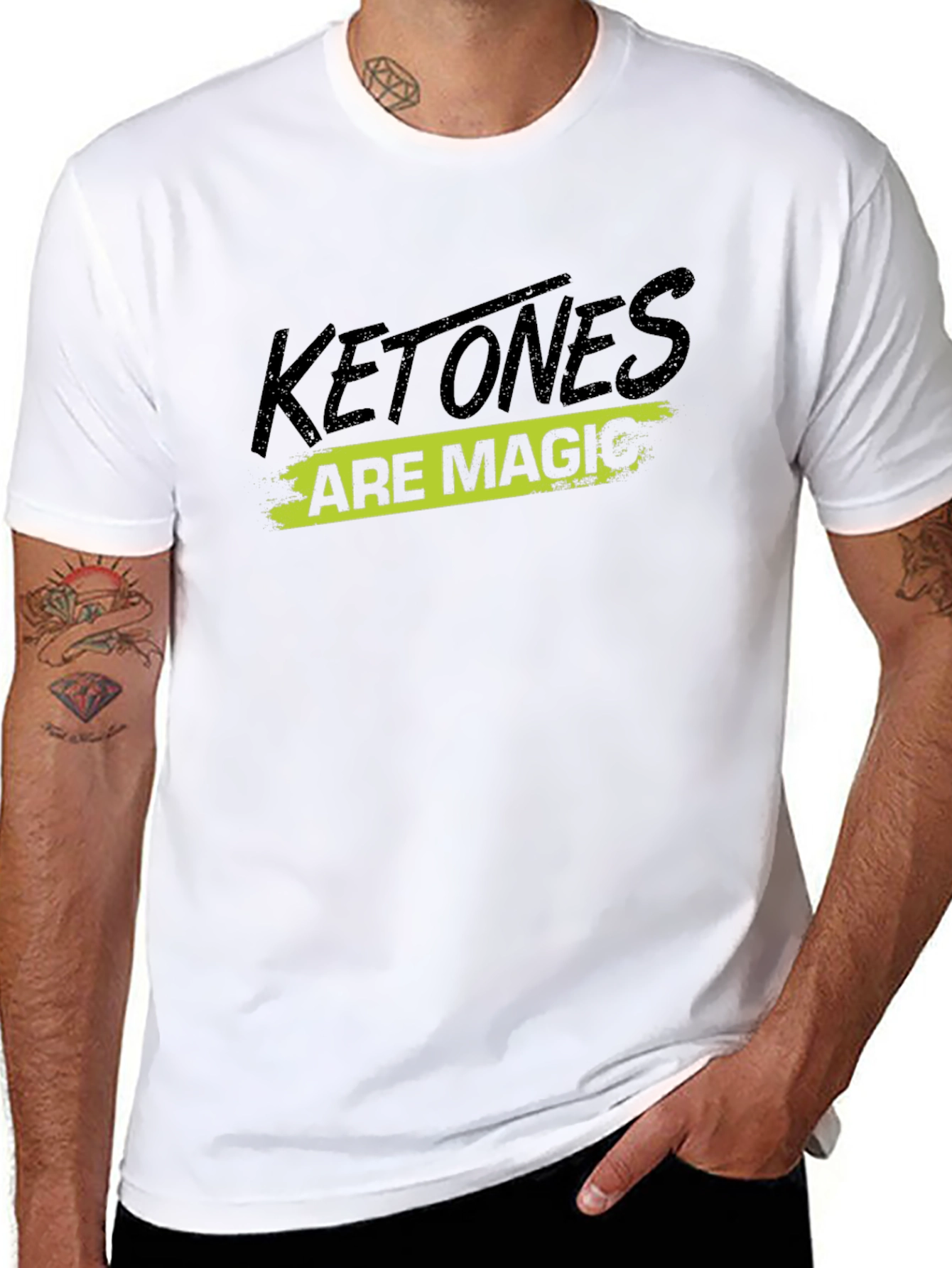 Ketones Are Magic Black Graphic T-Shirt