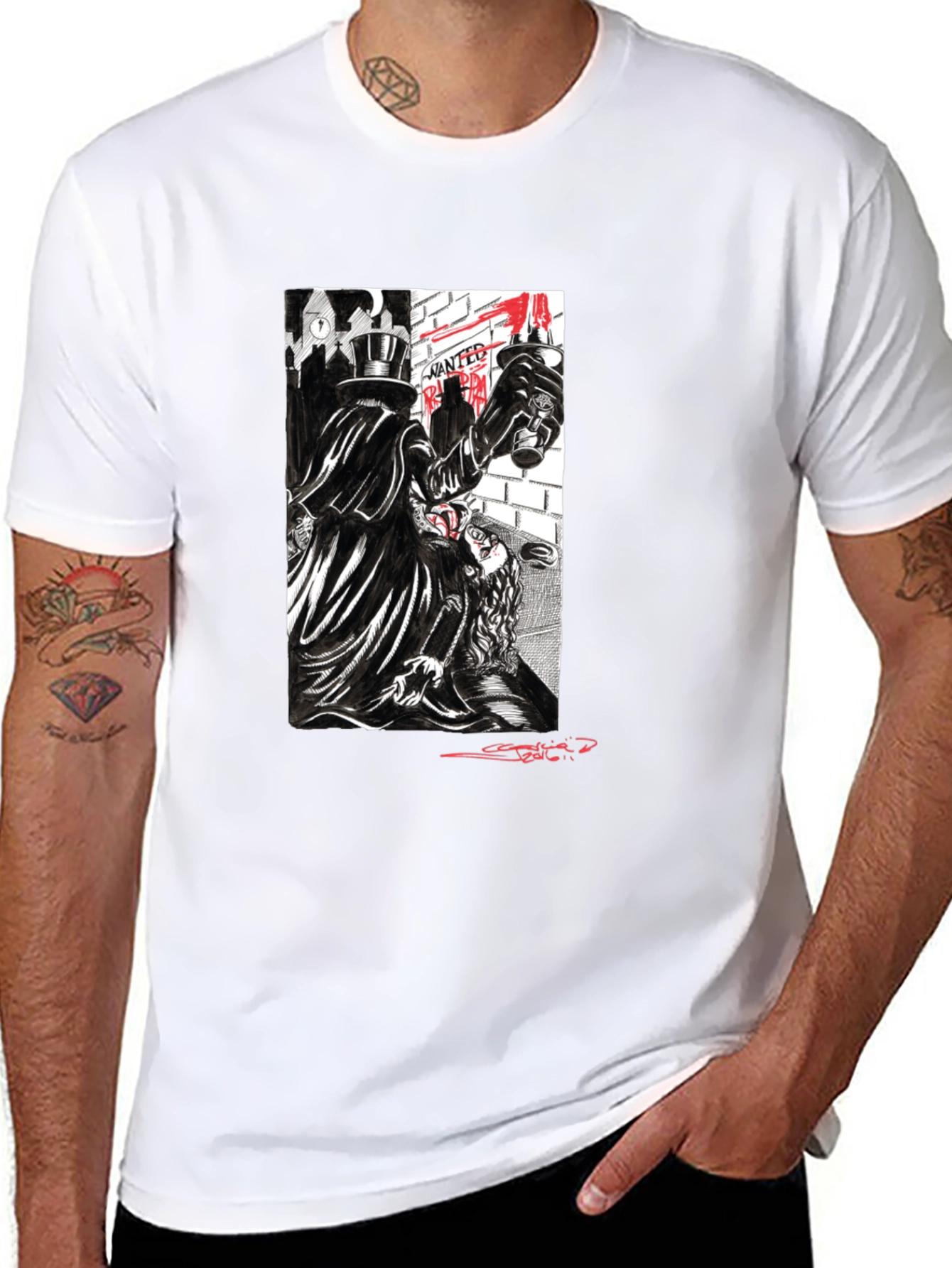 Jack the Ripper T-Shirt - London Gothic Design
