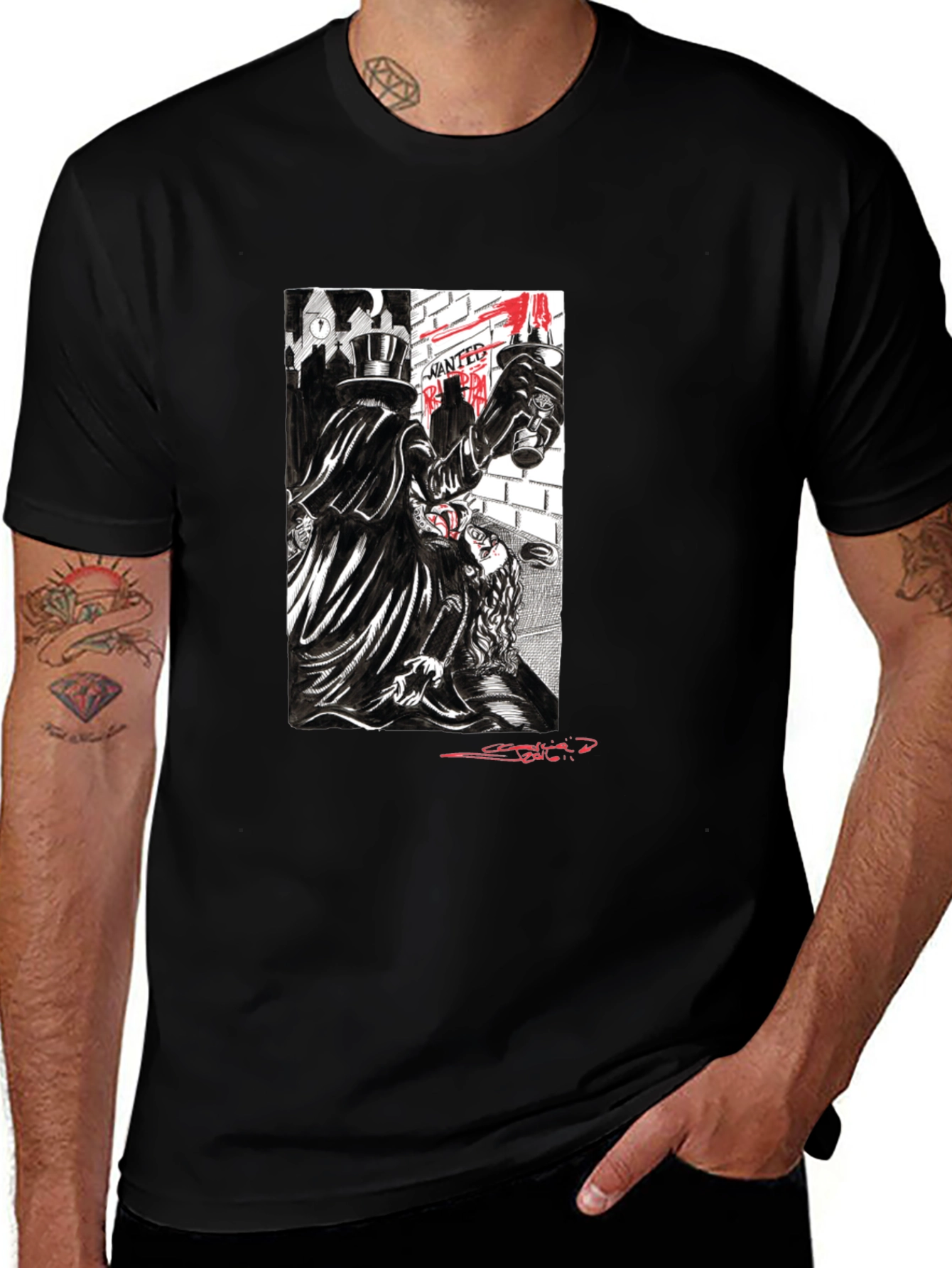 Jack the Ripper T-Shirt - London Gothic Design