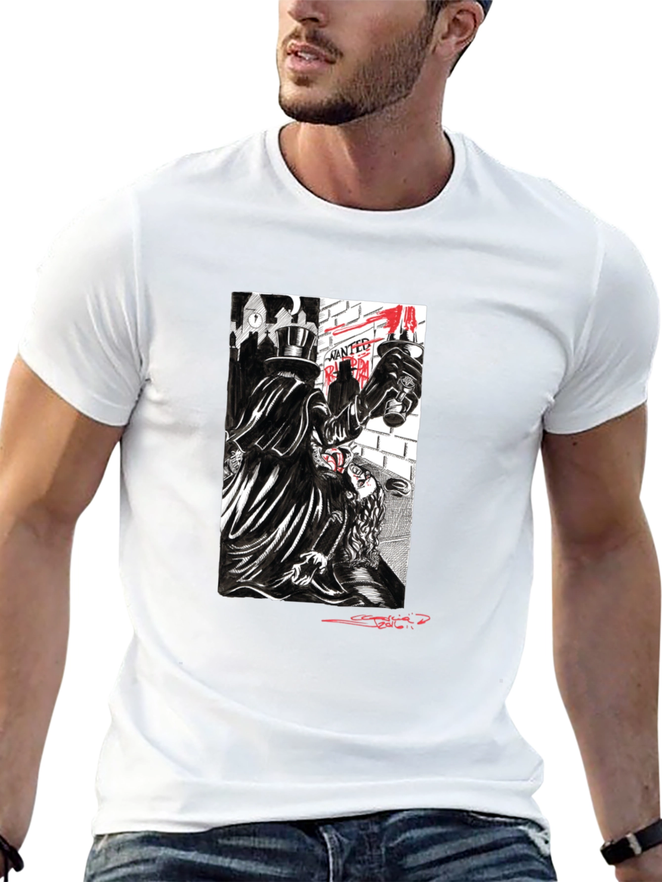 Jack the Ripper T-Shirt - London Gothic Design