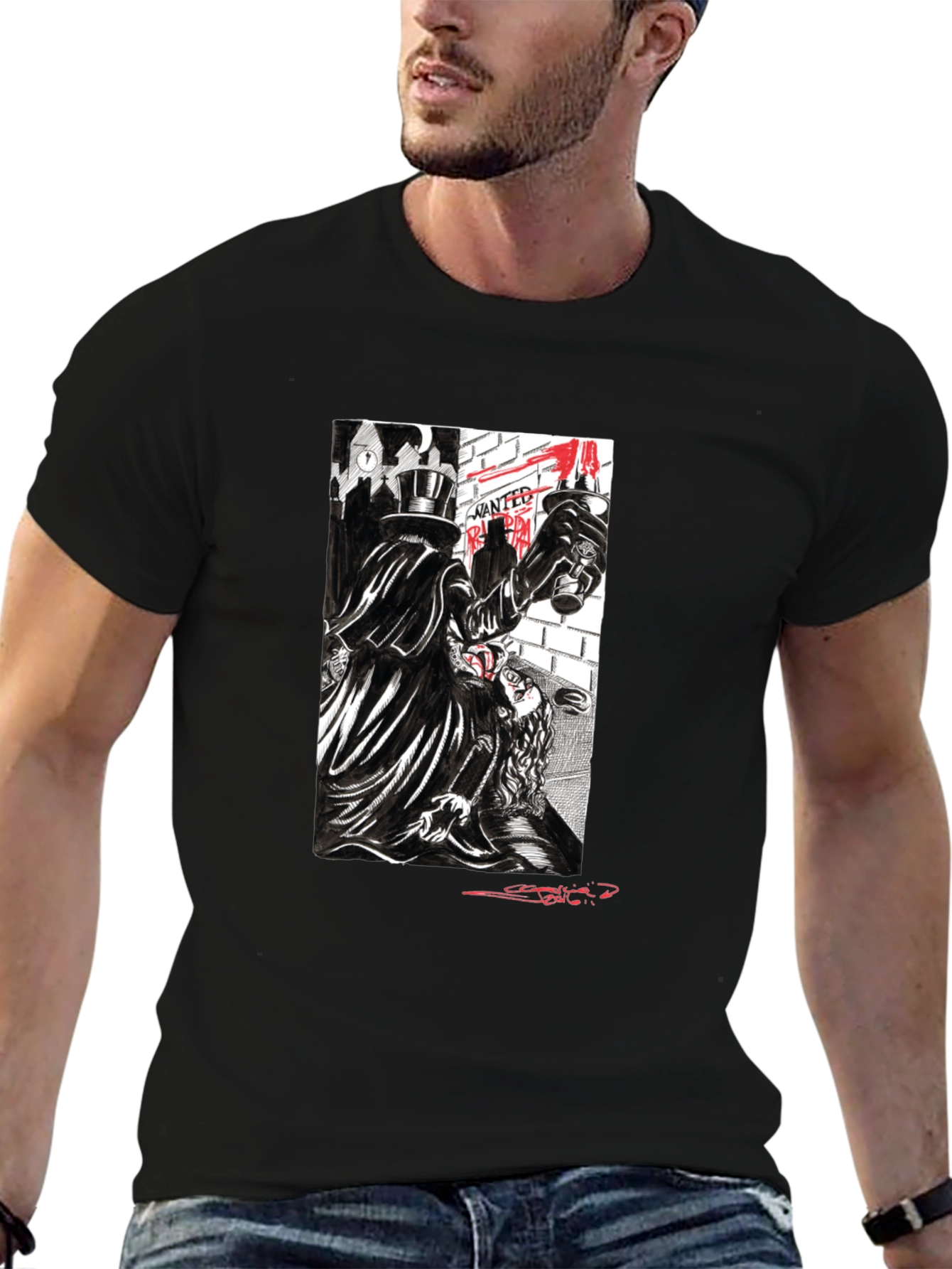 Jack the Ripper T-Shirt - London Gothic Design
