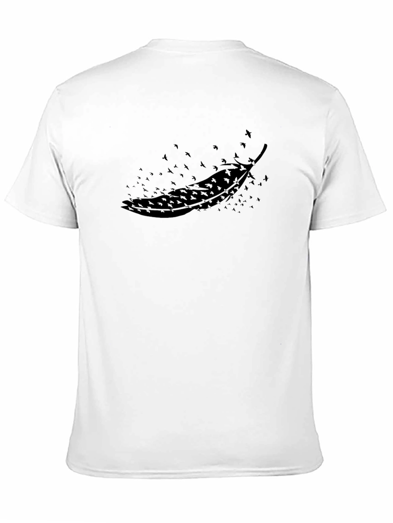 Feather & Birds Graphic T-Shirt - Modern Casual Tee