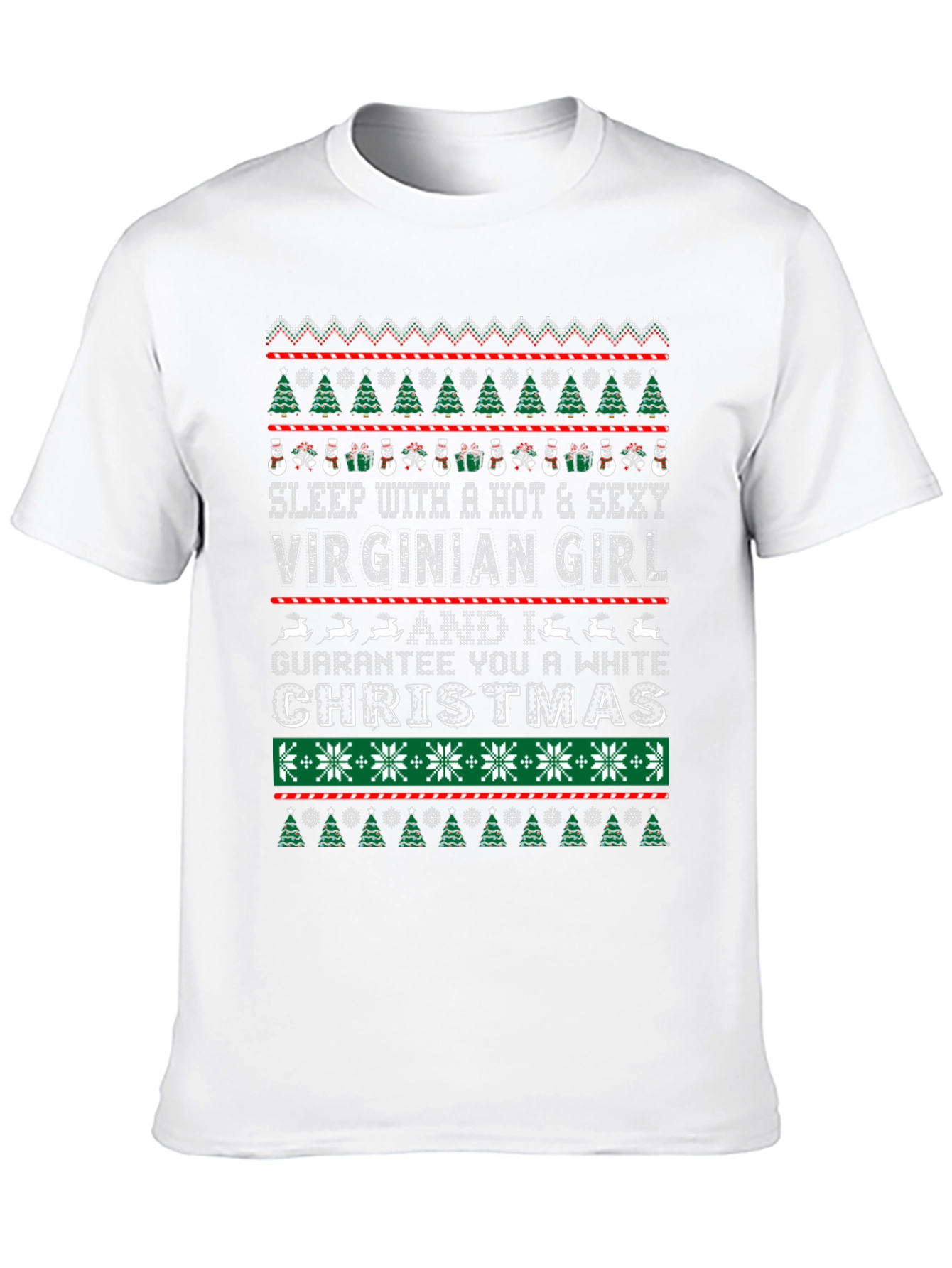 Hot Virginian Girl Christmas T-Shirt