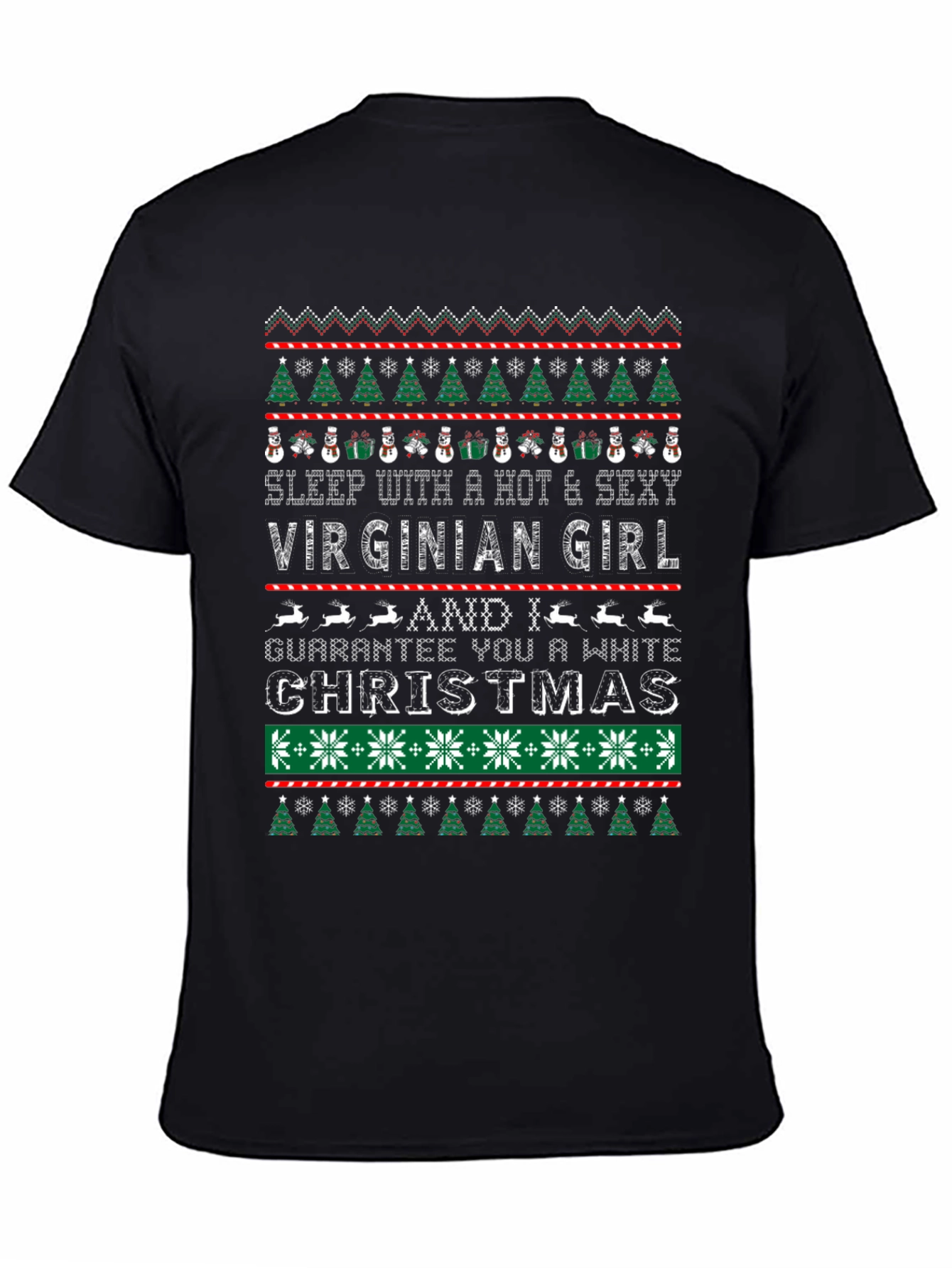 Hot Virginian Girl Christmas T-Shirt
