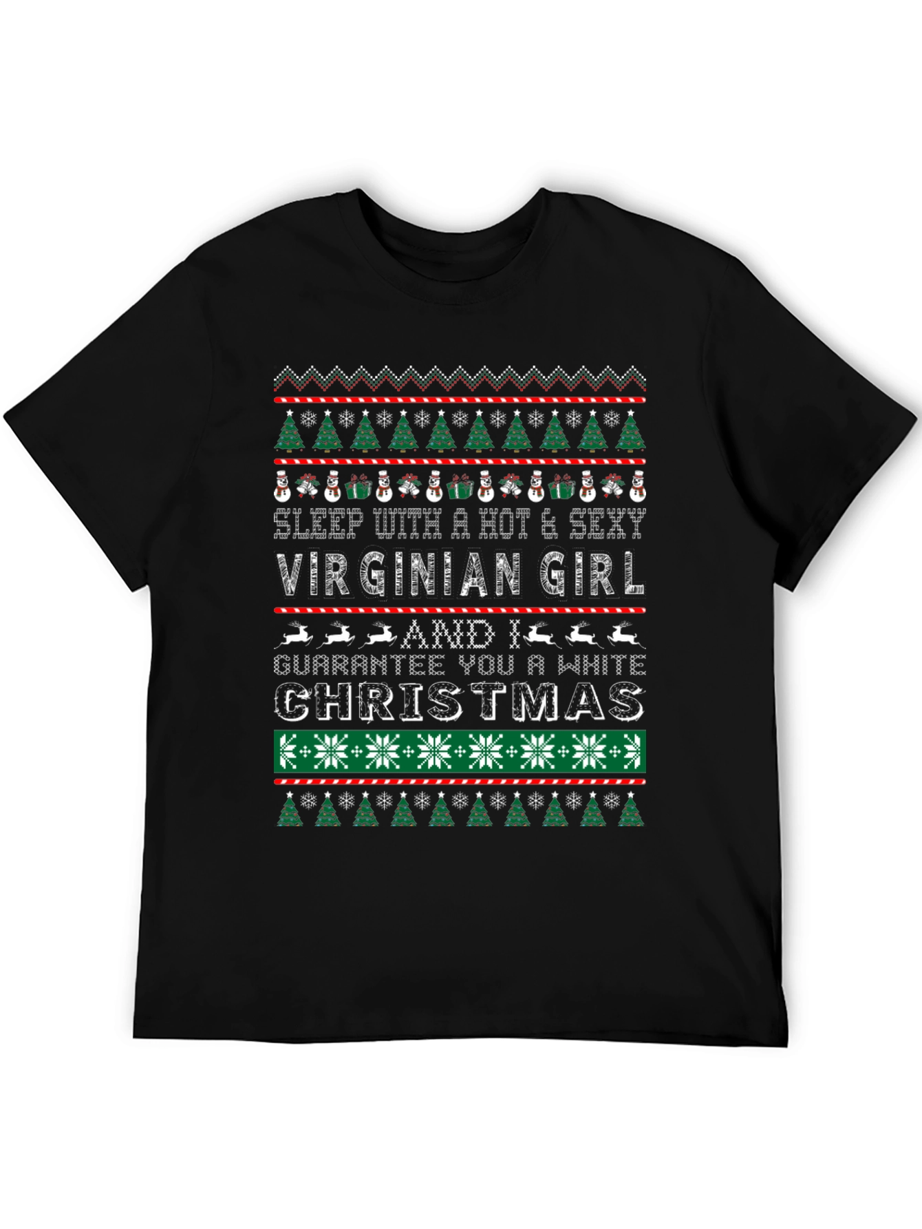 Hot Virginian Girl Christmas T-Shirt