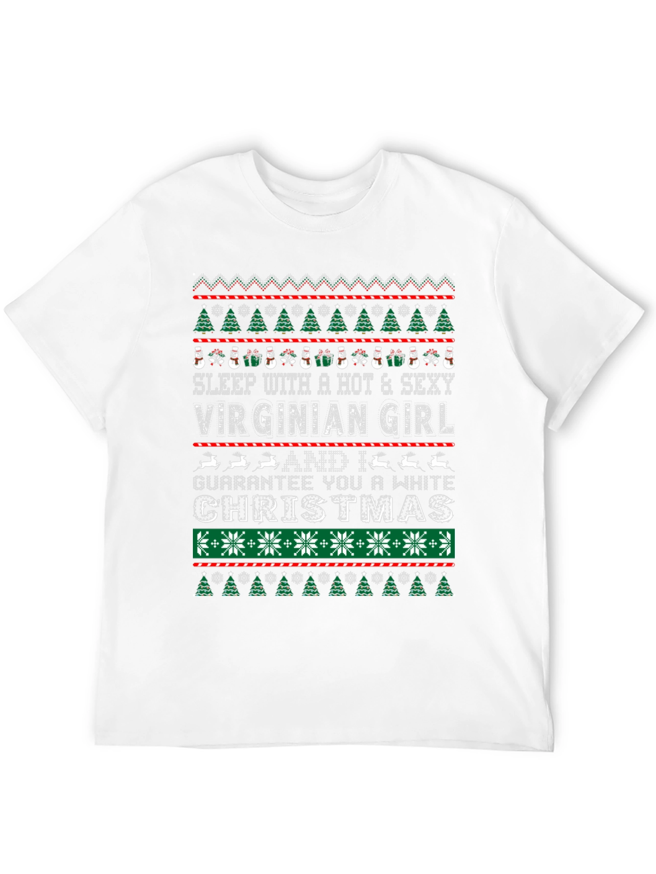 Hot Virginian Girl Christmas T-Shirt