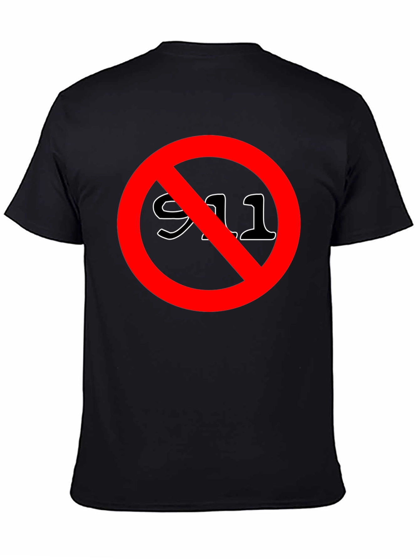 Anti 911 T-Shirt - Black Crew Neck Tee