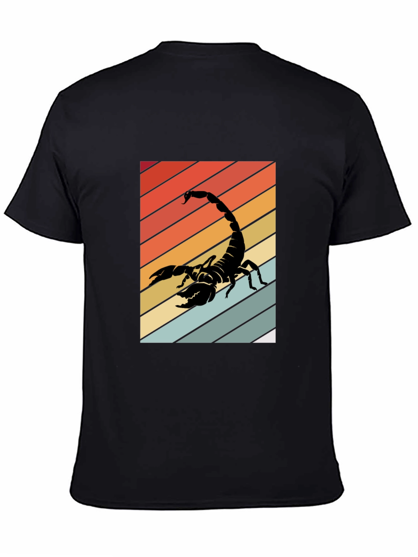 Retro Scorpion Graphic Tee - Black
