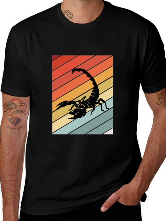 Retro Scorpion Graphic Tee - Black