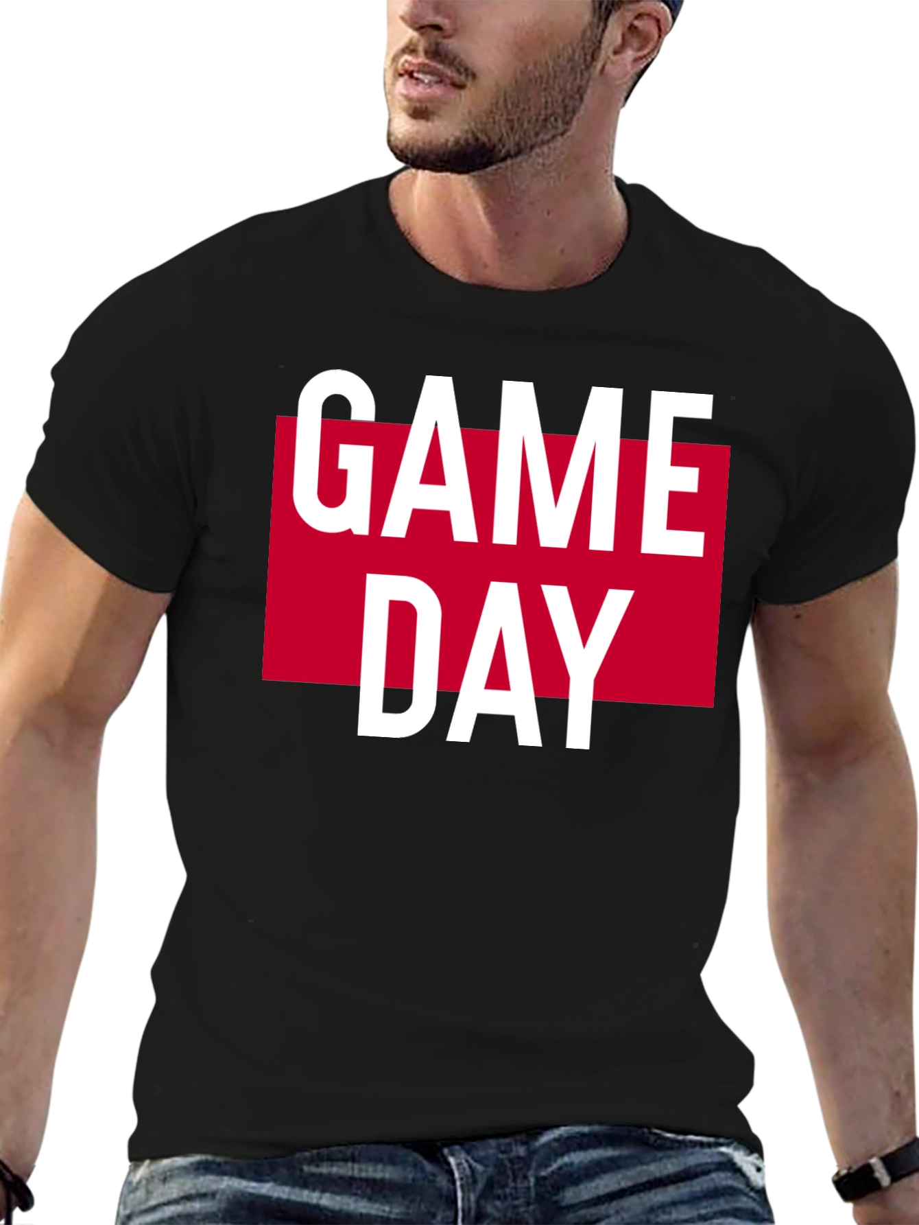 Game Day Graphic T-Shirt - Black