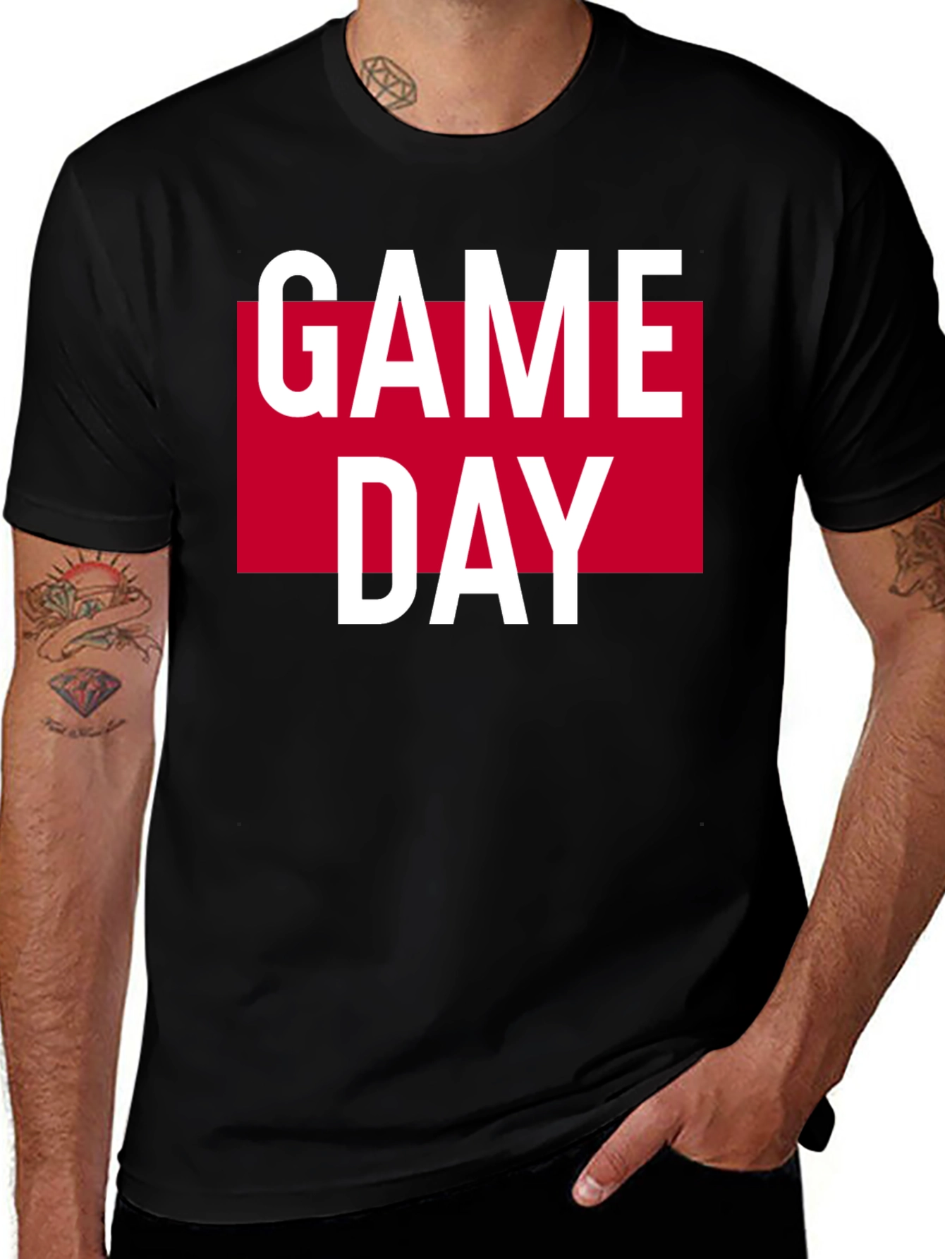 Game Day Graphic T-Shirt - Black