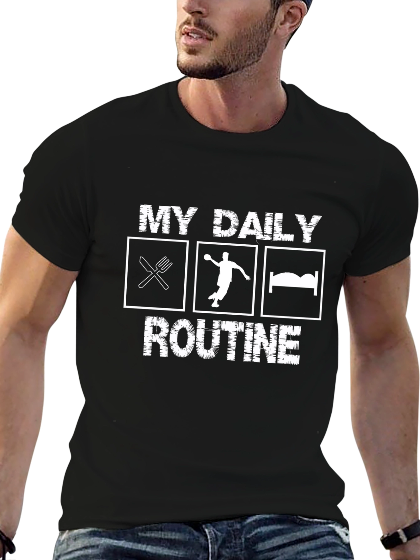 My Daily Routine Handball Graphic T-Shirt