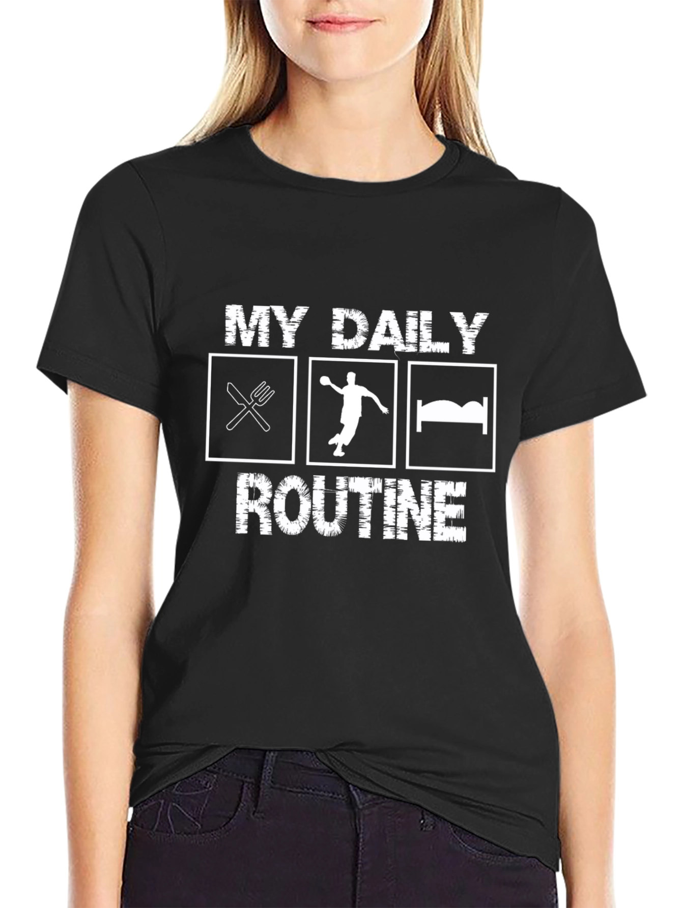 My Daily Routine Handball Graphic T-Shirt