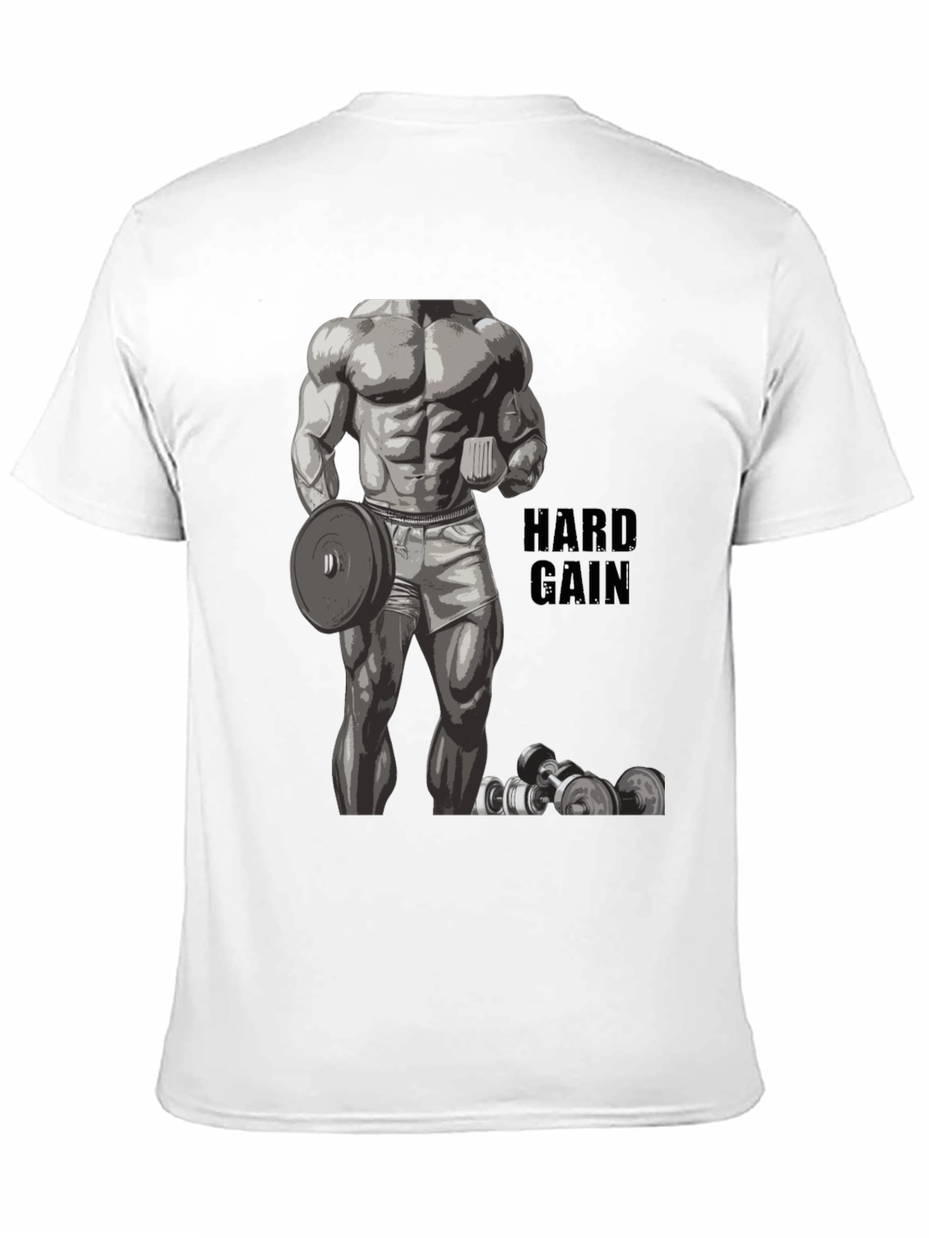 Hard Gain Bodybuilding Graphic T-Shirt