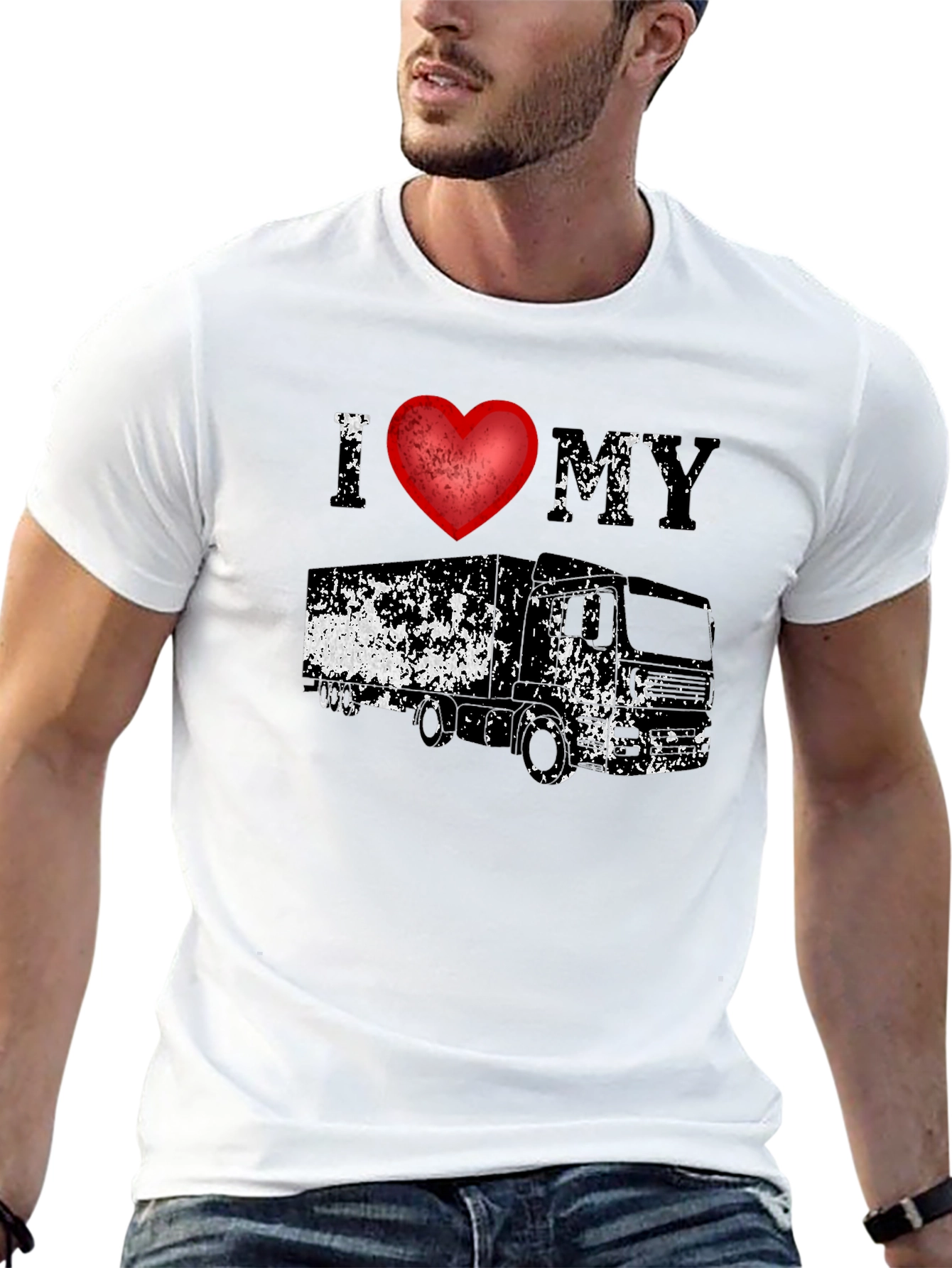 I Love My Truck Graphic Tee