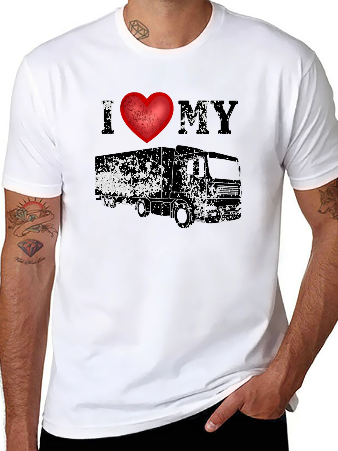I Love My Truck Graphic Tee