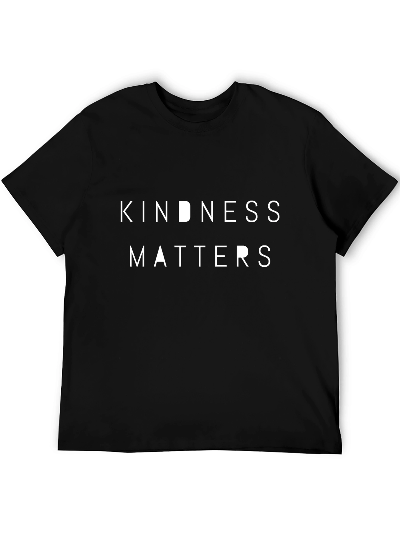 Kindness Matters Graphic Tee - Black Cotton T-Shirt