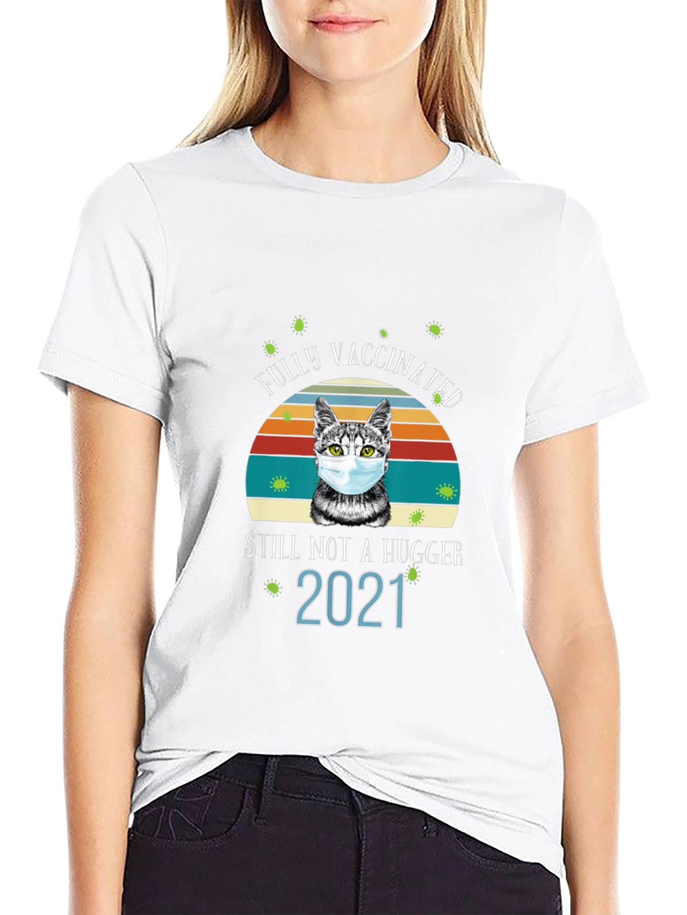 Fully Vaccinated Cat Graphic Tee